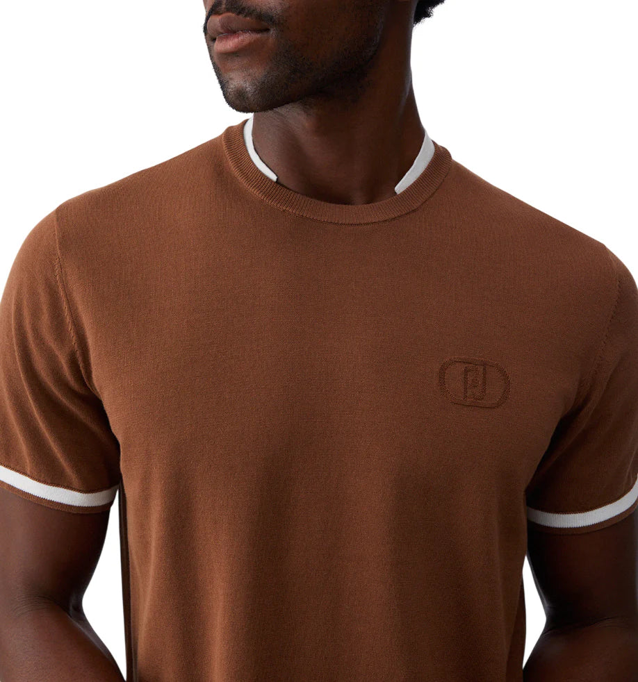 Liu Jo maglia manica corta uomo in cotone marrone QA6133MA71P 81124 LIU JO 