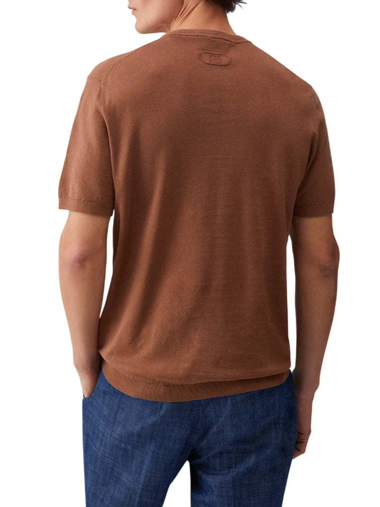 Liu Jo maglia manica corta basic uomo marrone QA6135MA08S 81124 LIU JO 