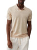 Liu Jo polo in maglia misto lino uomo beige