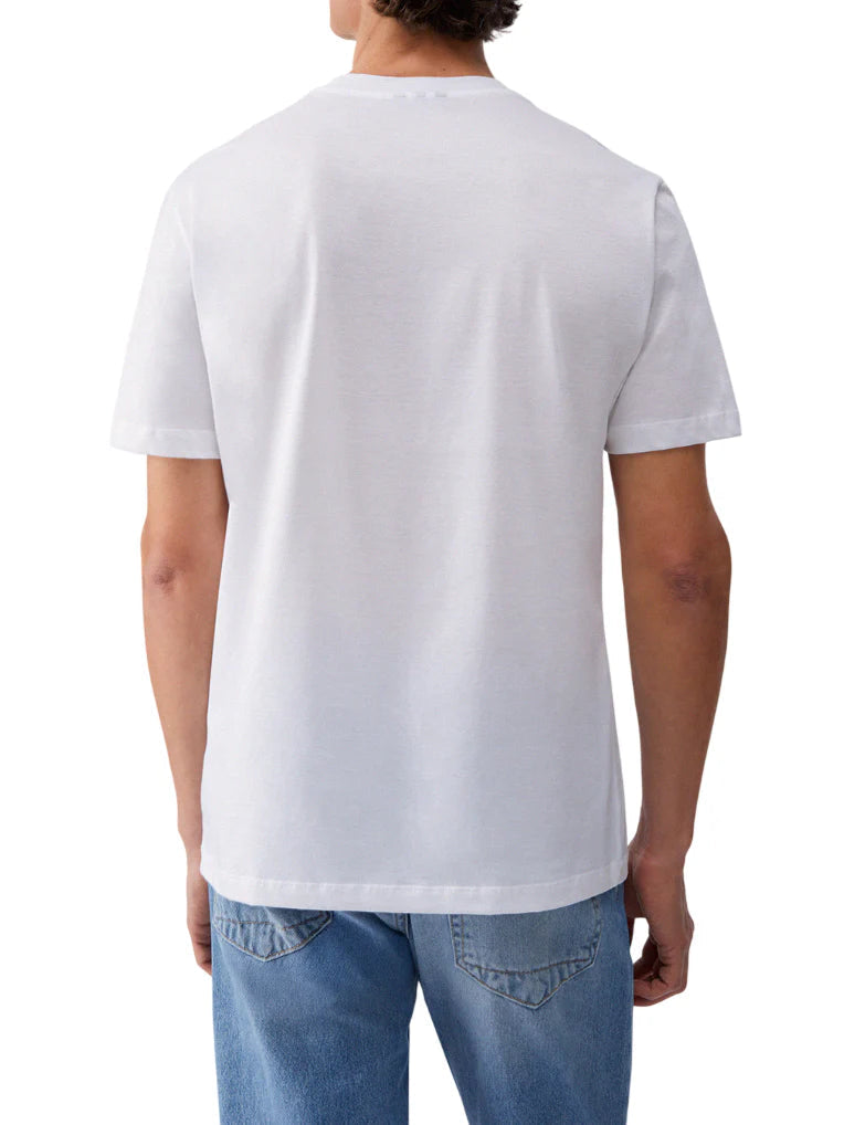 Liu Jo T-shirt uomo manica corta in cotone bianco QXX077J4799 14001 LIU JO 
