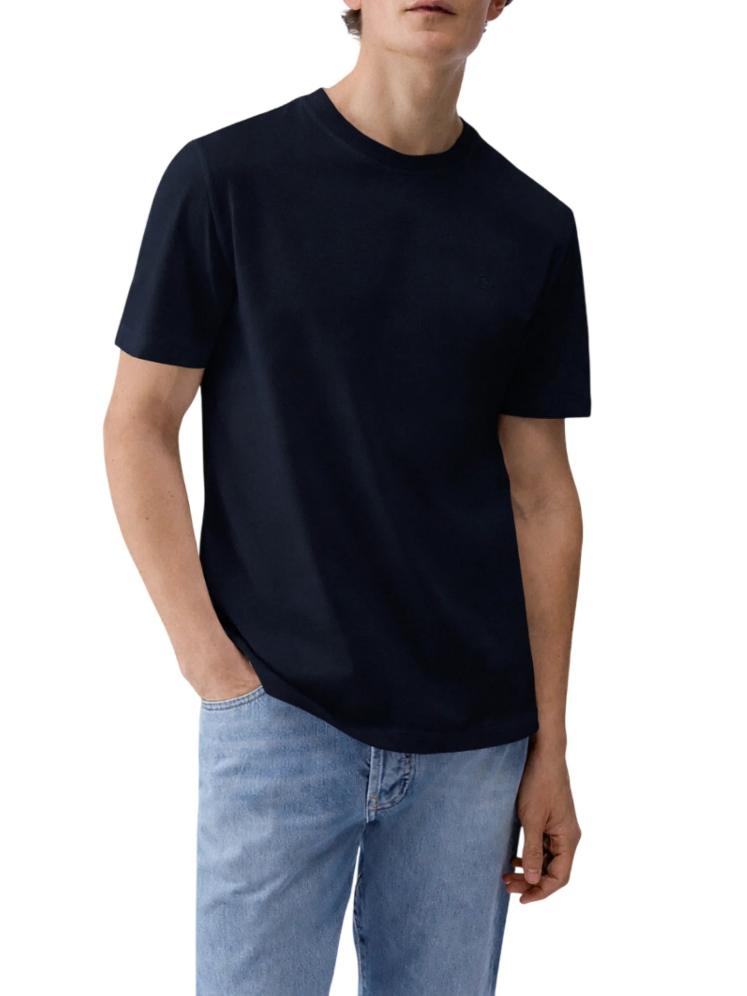 Liu Jo T-shirt uomo manica corta in cotone blu scuro QXX077J4799 94013 LIU JO 