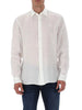 Liu Jo camicia uomo in lino manica lunga bianco