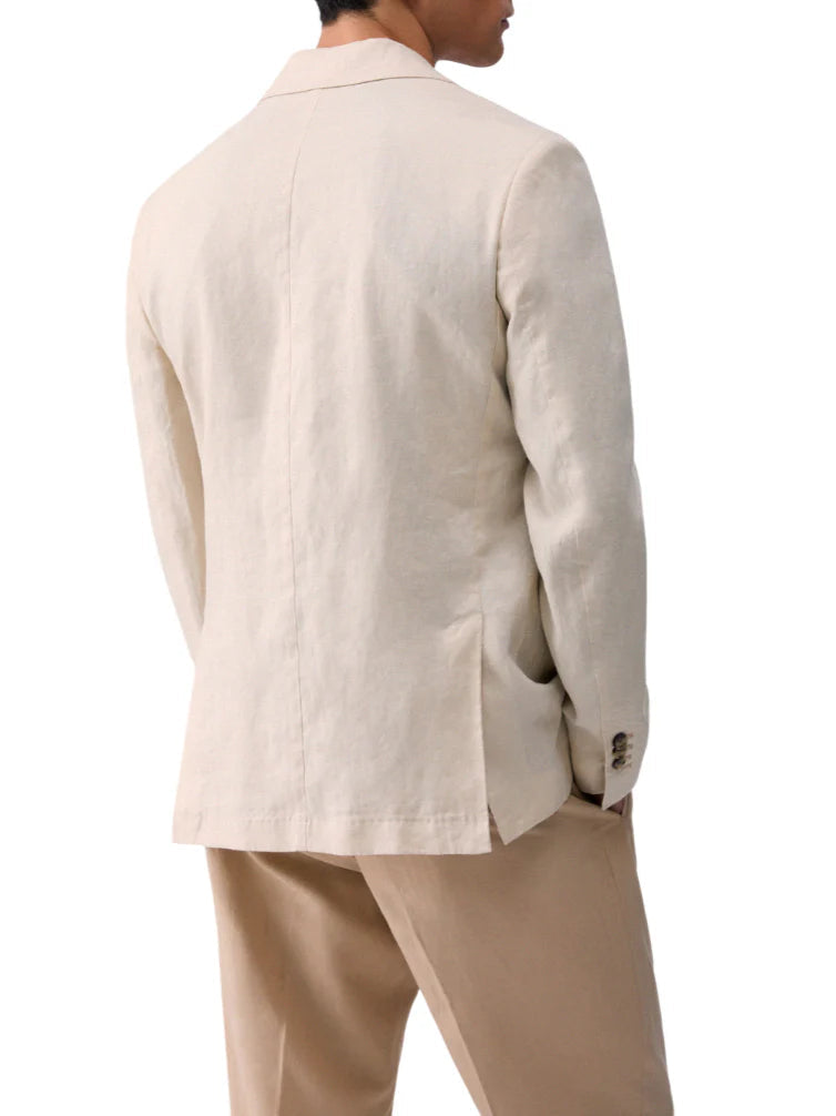 Liu Jo giacca blazer uomo in lino beige QXX118T4346 30000 LIU JO 