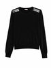 Liu Jo maglia donna con applicazioni gioiello nero