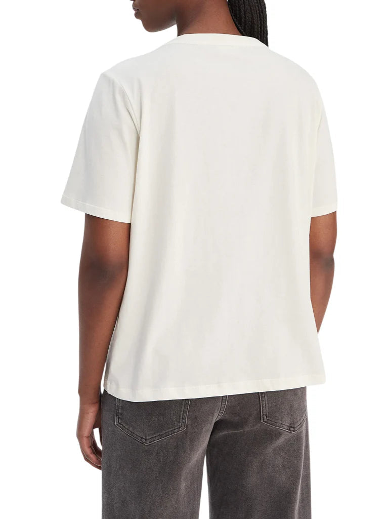 Liu Jo T-shirt manica corta donna con strass panna TA6265JS923 P9286 LIU JO 