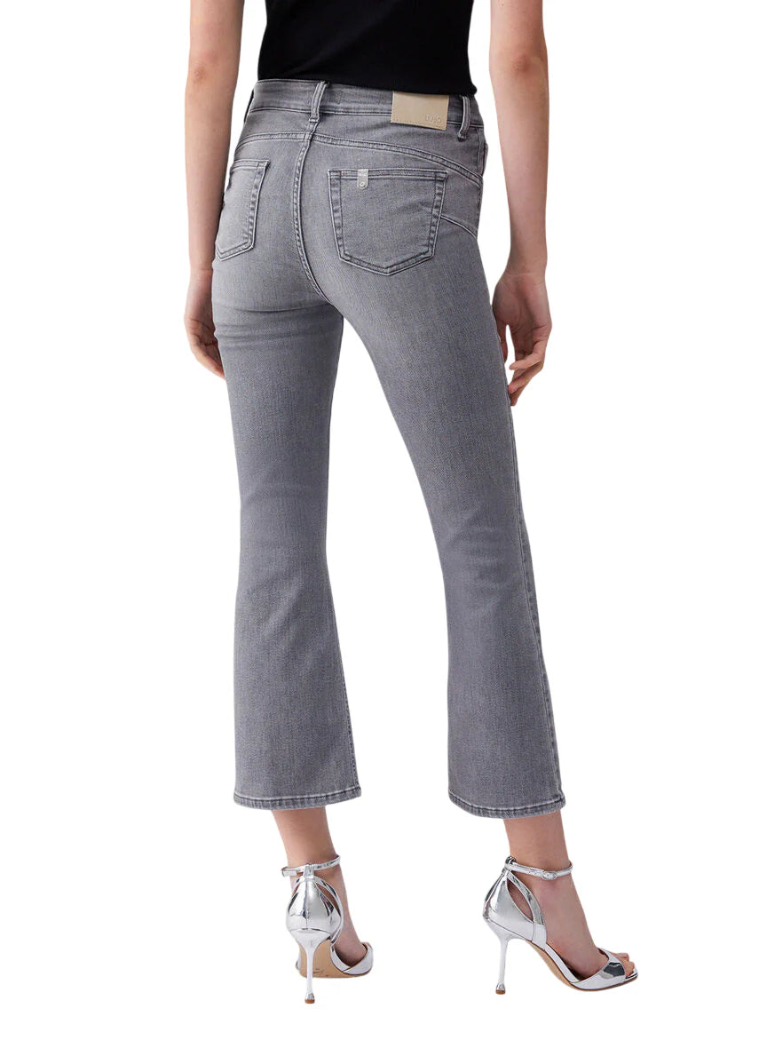 Liu Jo jeans flare Princess cropped lavaggio grigio UA6040D0305 87484 LIU JO 