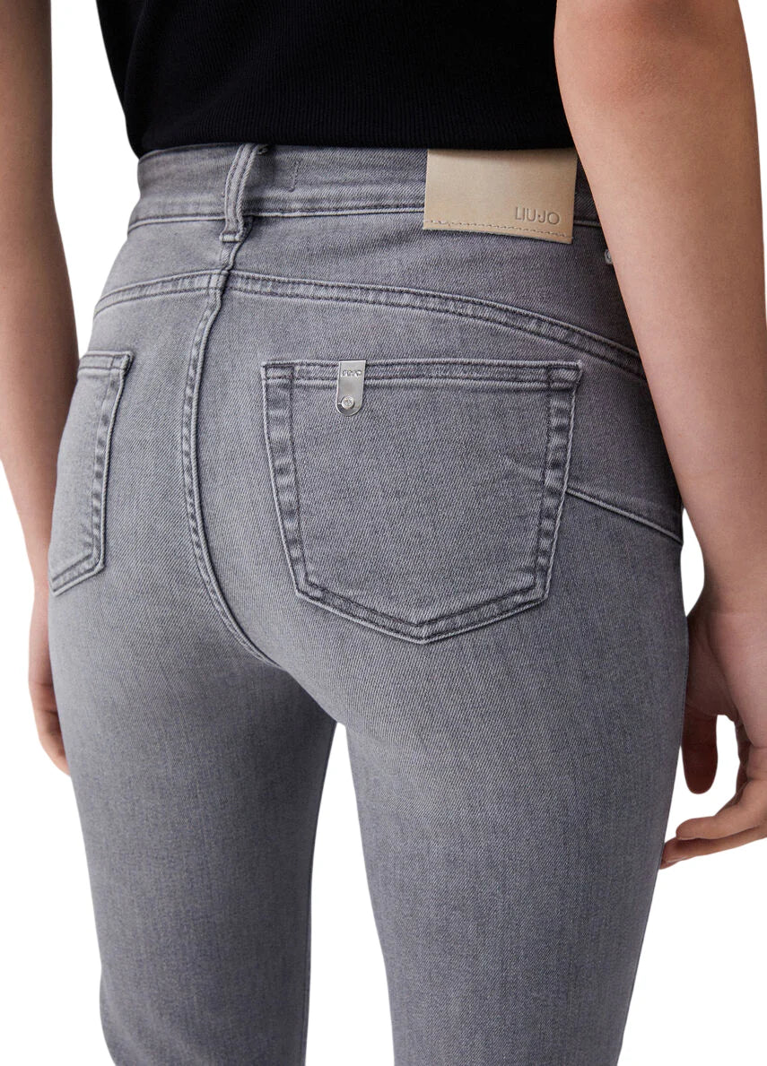 Liu Jo jeans flare Princess cropped lavaggio grigio UA6040D0305 87484 LIU JO 