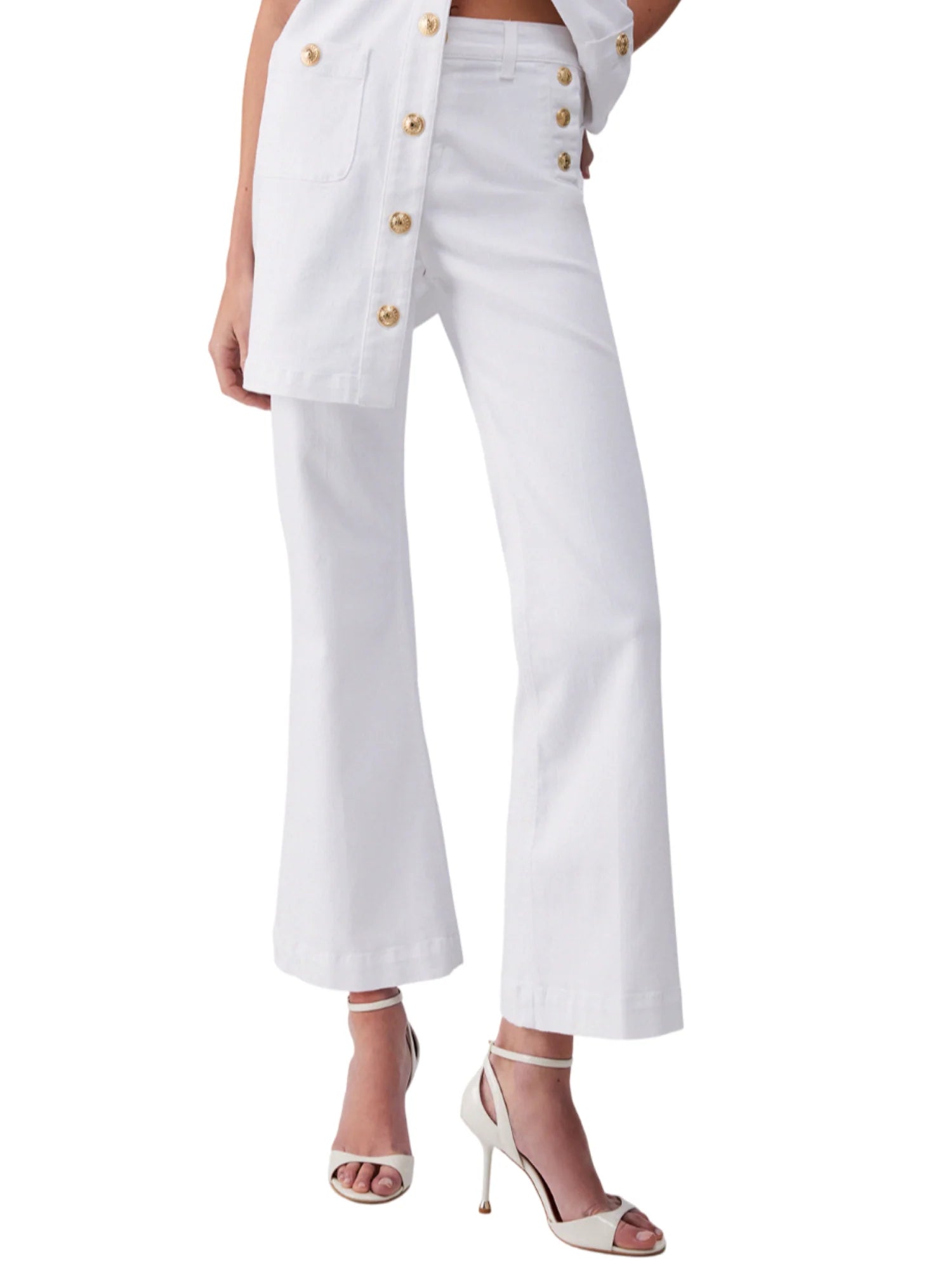 Liu Jo jeans a zampa donna vita alta bianco UA6162T456A 11111 LIU JO 