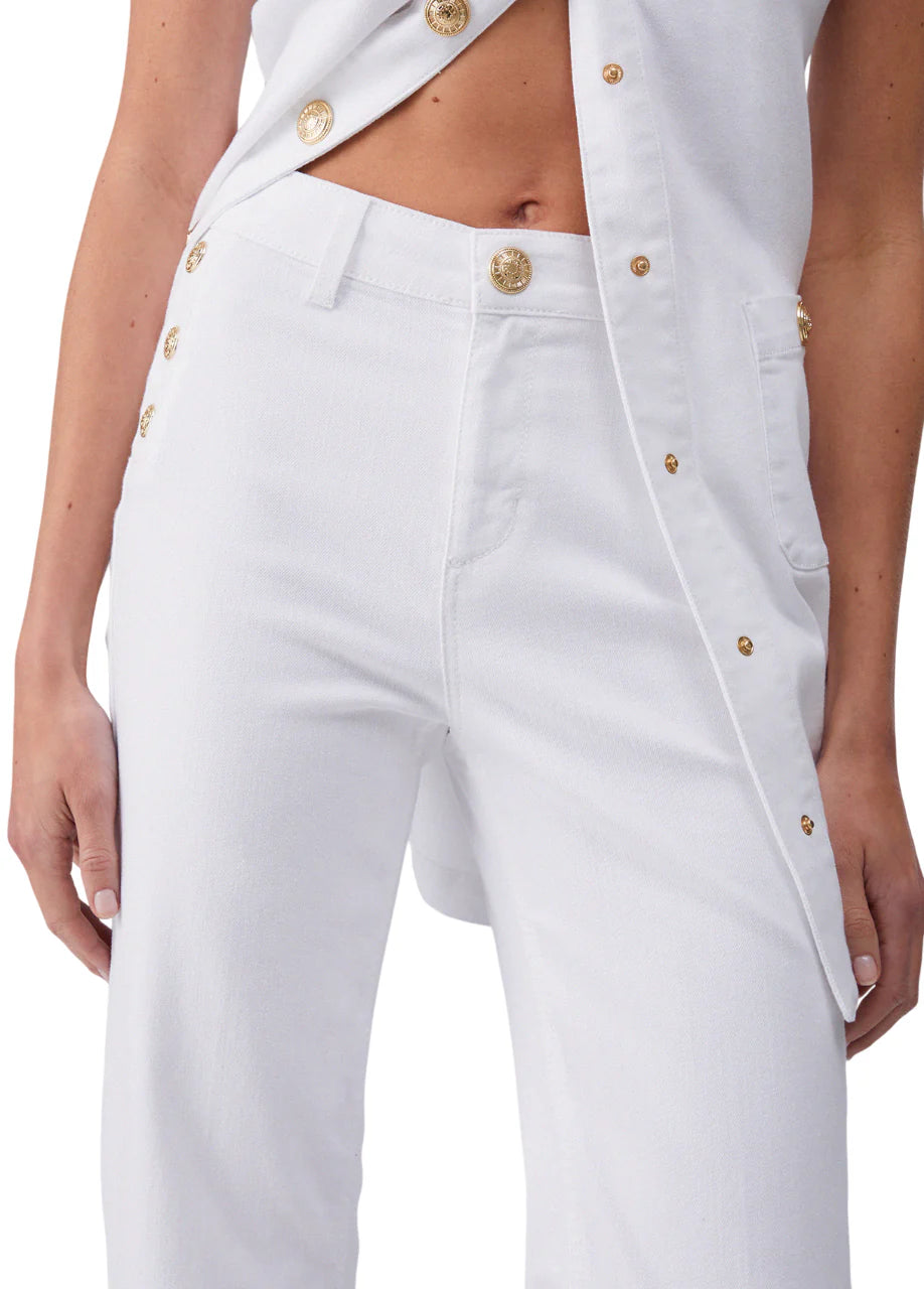 Liu Jo jeans a zampa donna vita alta bianco UA6162T456A 11111 LIU JO 