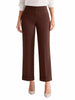 Lola by Sandro Ferrone pantaloni gamba dritta in misto viscosa marrone