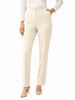 Lola by Sandro Ferrone pantaloni gamba dritta in tessuto cady fluido panna