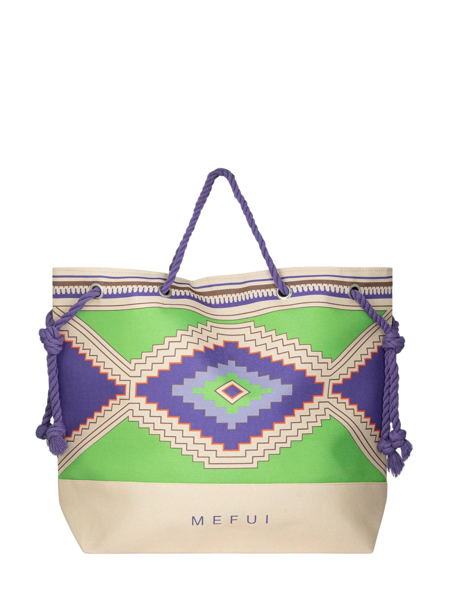 Me Fui borsa mare donna in fantasia verde viola MA26-SW0001 X40 ME FUI 