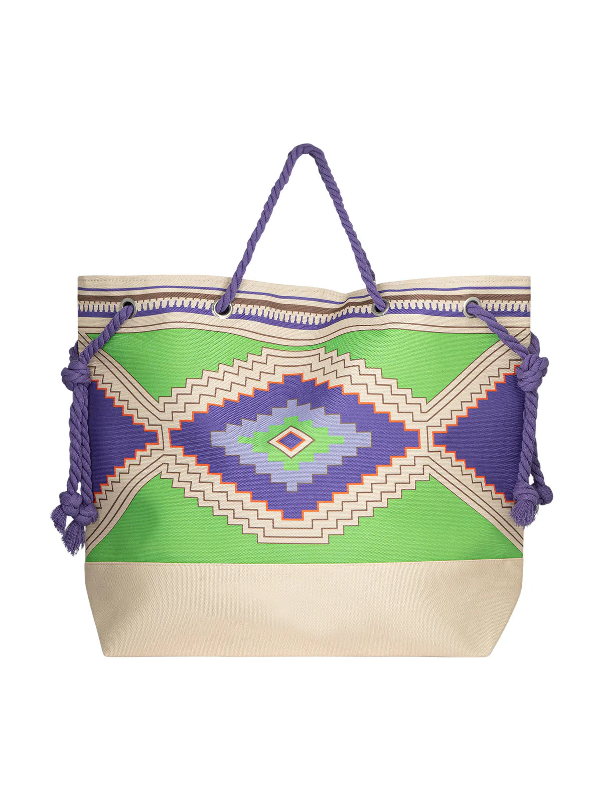 Me Fui borsa mare donna in fantasia verde viola MA26-SW0001 X40 ME FUI 