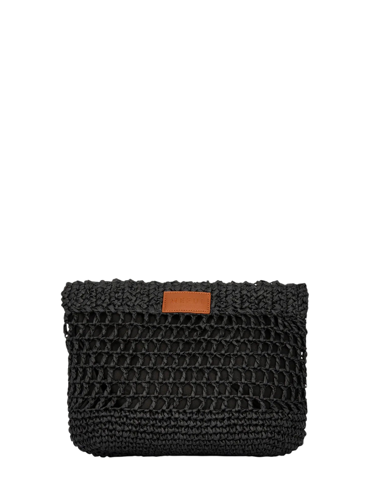 Me Fui pochette donna in rafia nero MA26-SW0060 BK ME FUI 