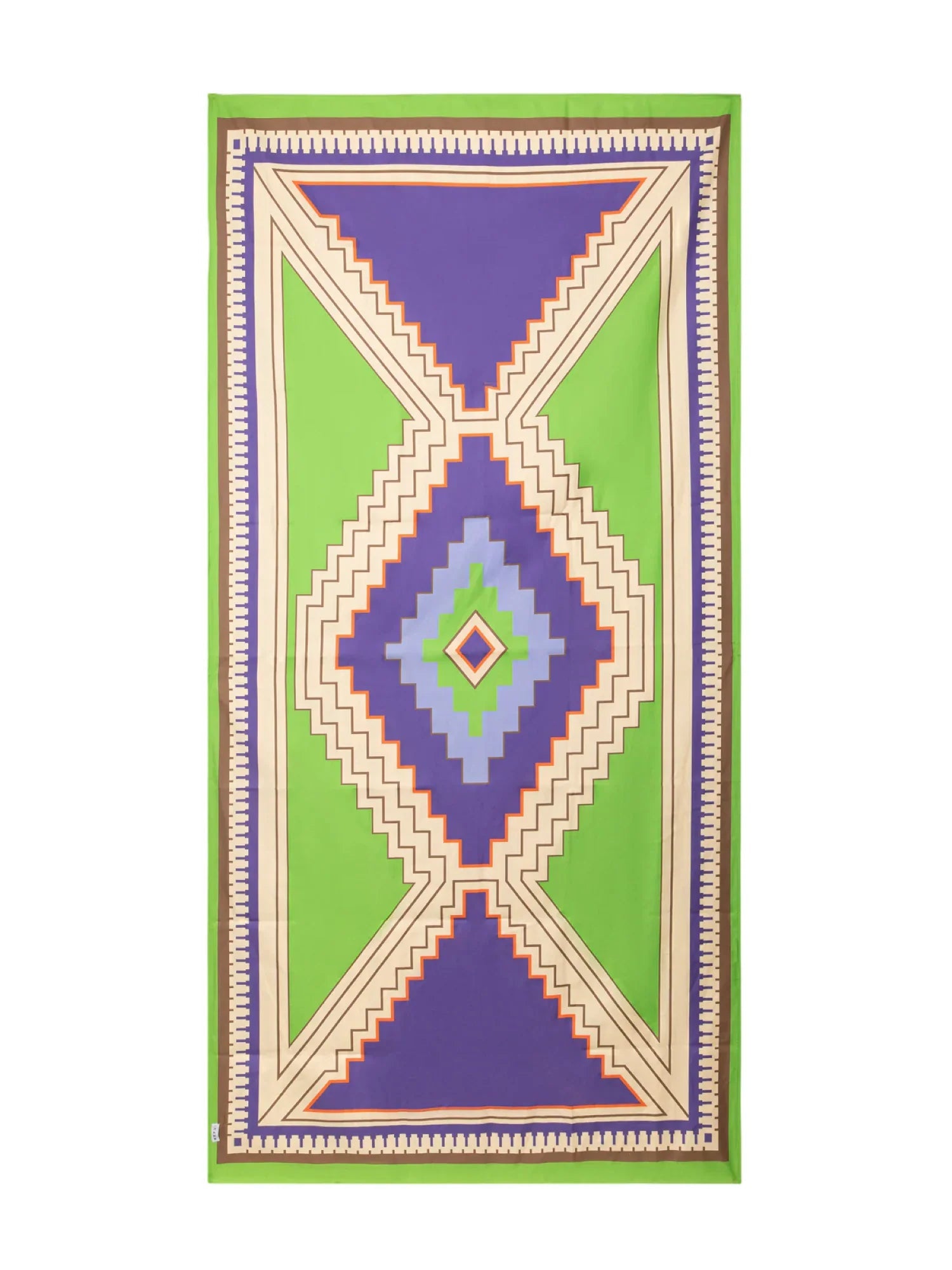 Me Fui telo mare donna in microfibra fantasia multicolor verde viola MA26-SW0150 X34 ME FUI 