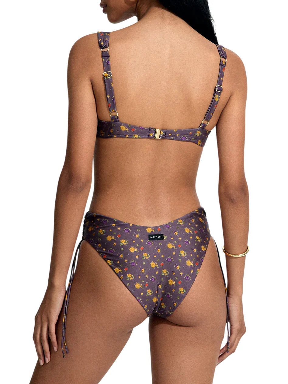 Me Fui bikini reggiseno con ferretti e slip in fantasia floreale viola MF26-SW0251 X02 ME FUI 
