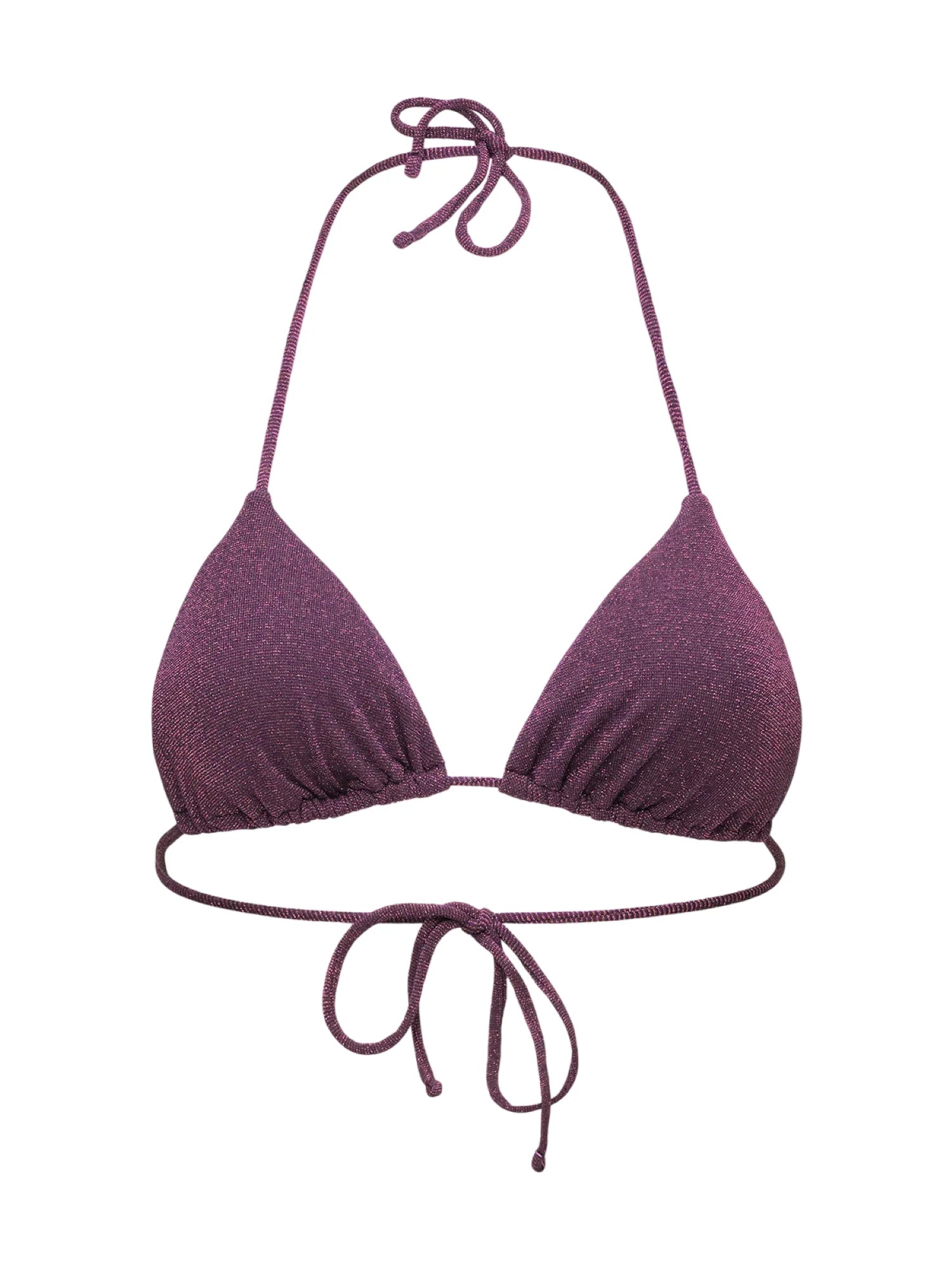 Me Fui bikini top triangolo donna lurex borgogna MF26-SW0260 BD ME FUI 