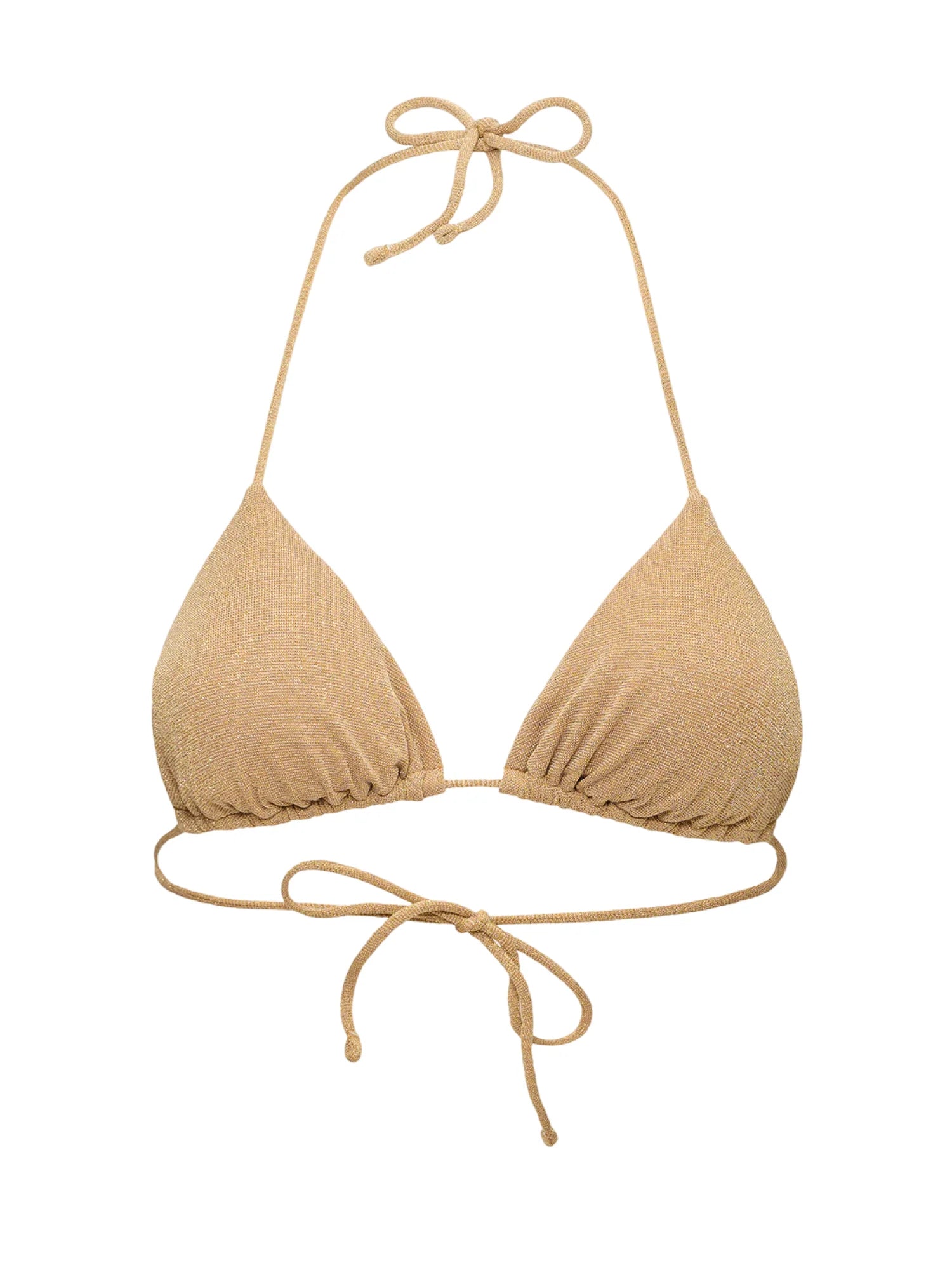 Me Fui bikini top triangolo donna lurex oro MF26-SW0260 GD ME FUI 