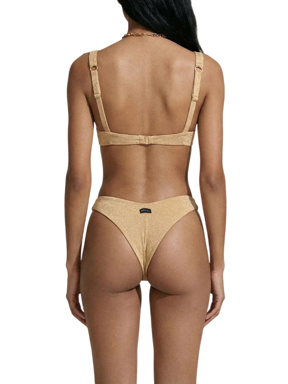 Me Fui slip mare donna lurex oro MF26-SW0263 GD ME FUI 