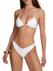 Me Fui bikini triangolo e slip a V bianco