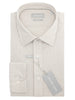 Michael Kors camicia uomo slim in fantasia a righe bianco beige
