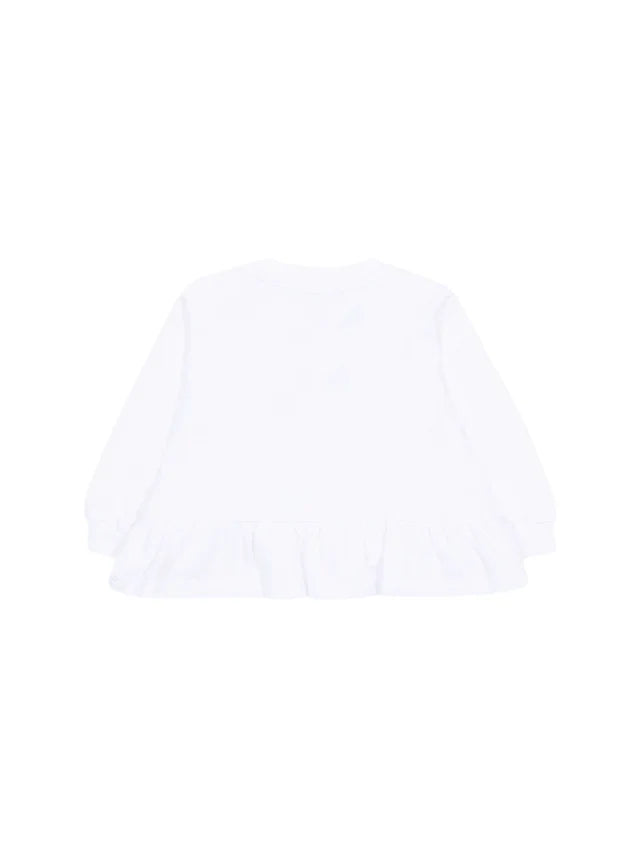 Moschino felpa neonata con stampa orsetto bianco MDF035-LDA00 10101 MOSCHINO 