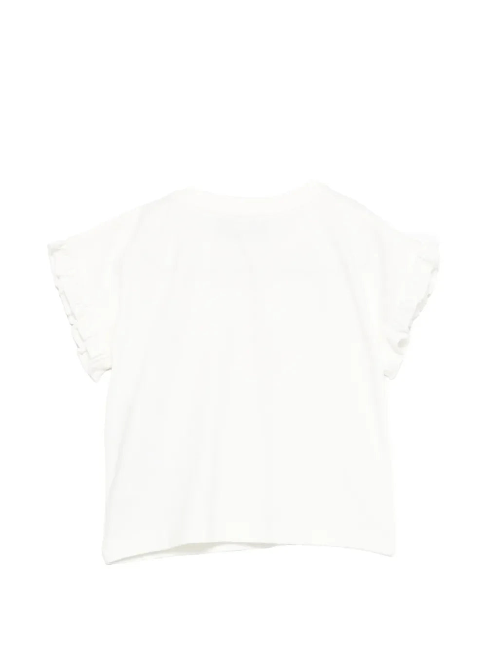 Moschino T-shirt manica corta con rouches stampa orsetto panna MDM03O-LBA00 10063 MOSCHINO 