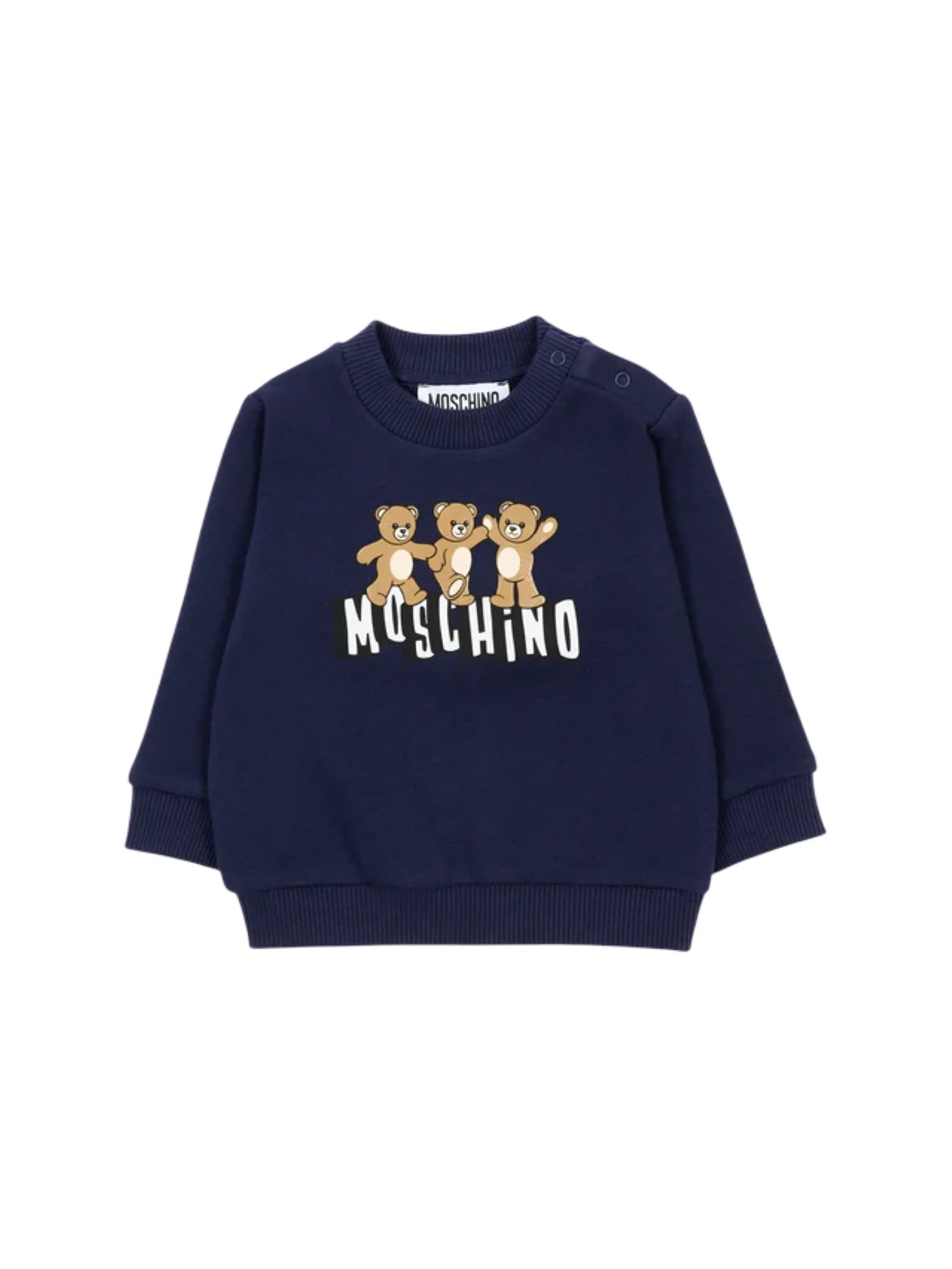 Moschino felpa neonato con stampa orsetti Toy blu MTF060-LCA89 40016 MOSCHINO 