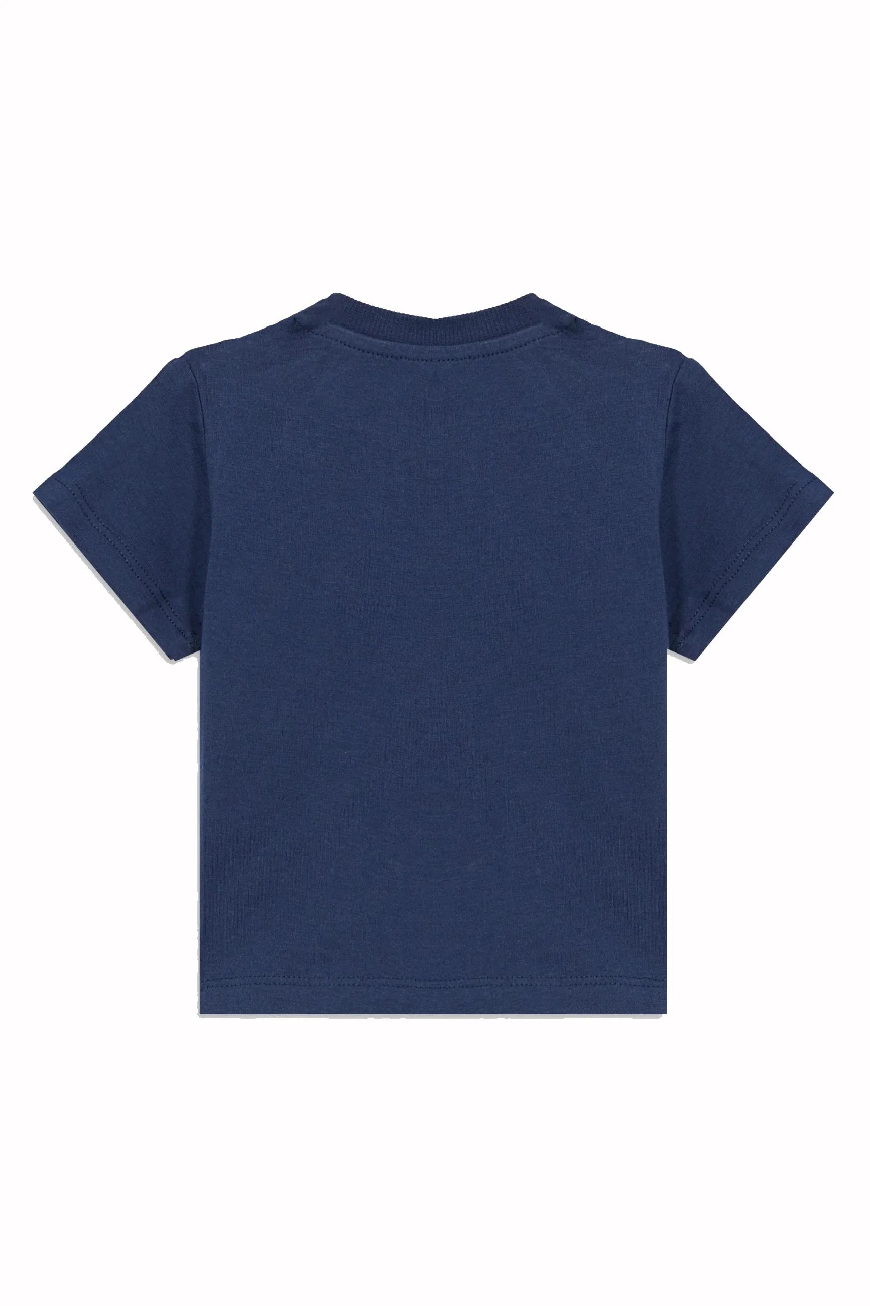 Moschino T-shirt neonato manica corta con orsetto blu MUM04P-LAA03 40016 MOSCHINO 