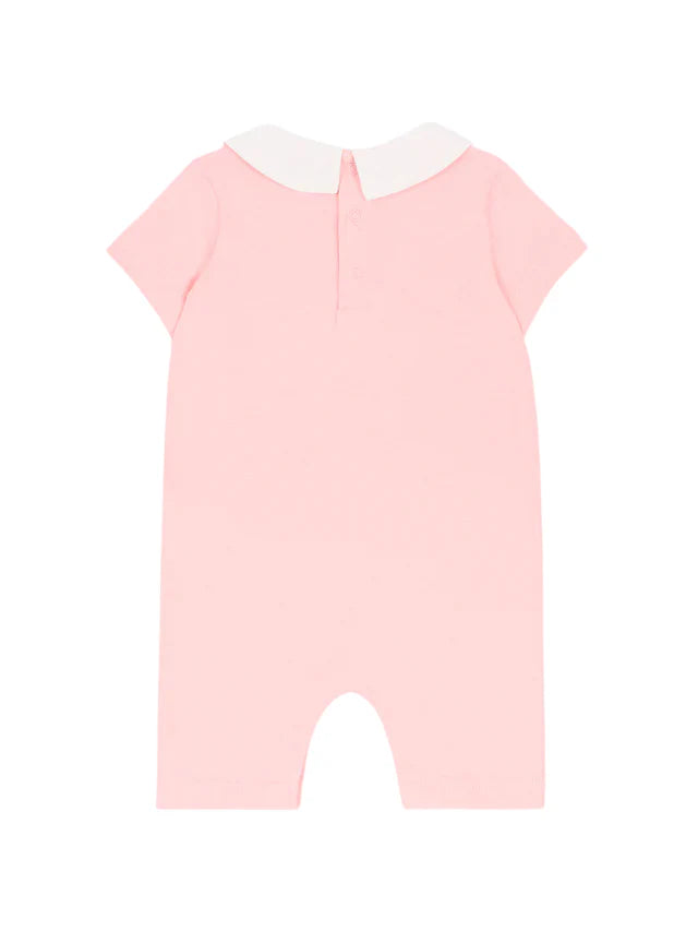 Moschino pagliaccetto neonata manica corta con orsetto rosa MUT04N-LAA03 50209 MOSCHINO 