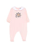 Moschino tutina neonata con piedini con orsetto rosa