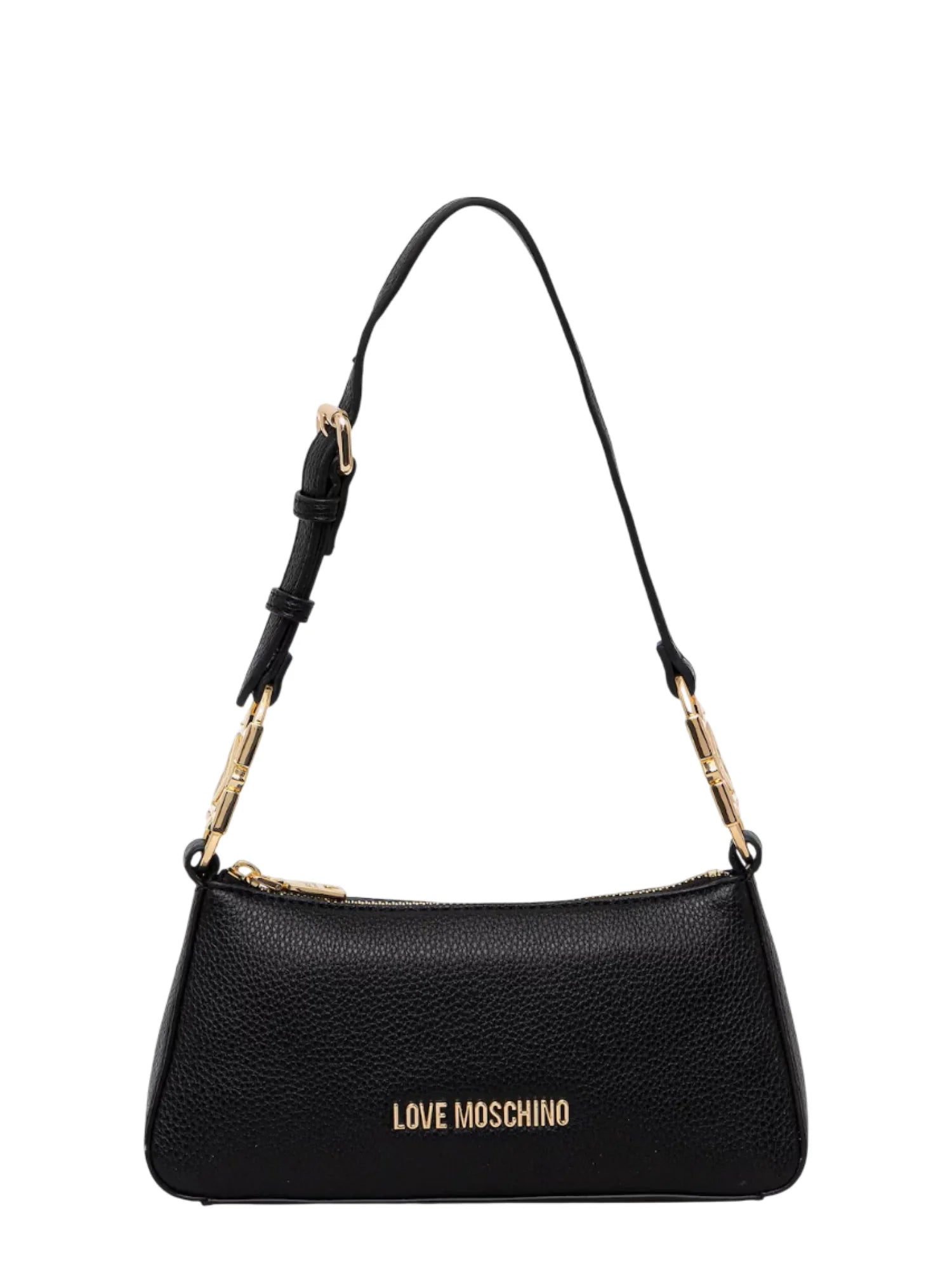 Love Moschino borsa a spalla in ecopelle martellata nero JC4007PP1O-LB0 000 MOSCHINO LOVE 