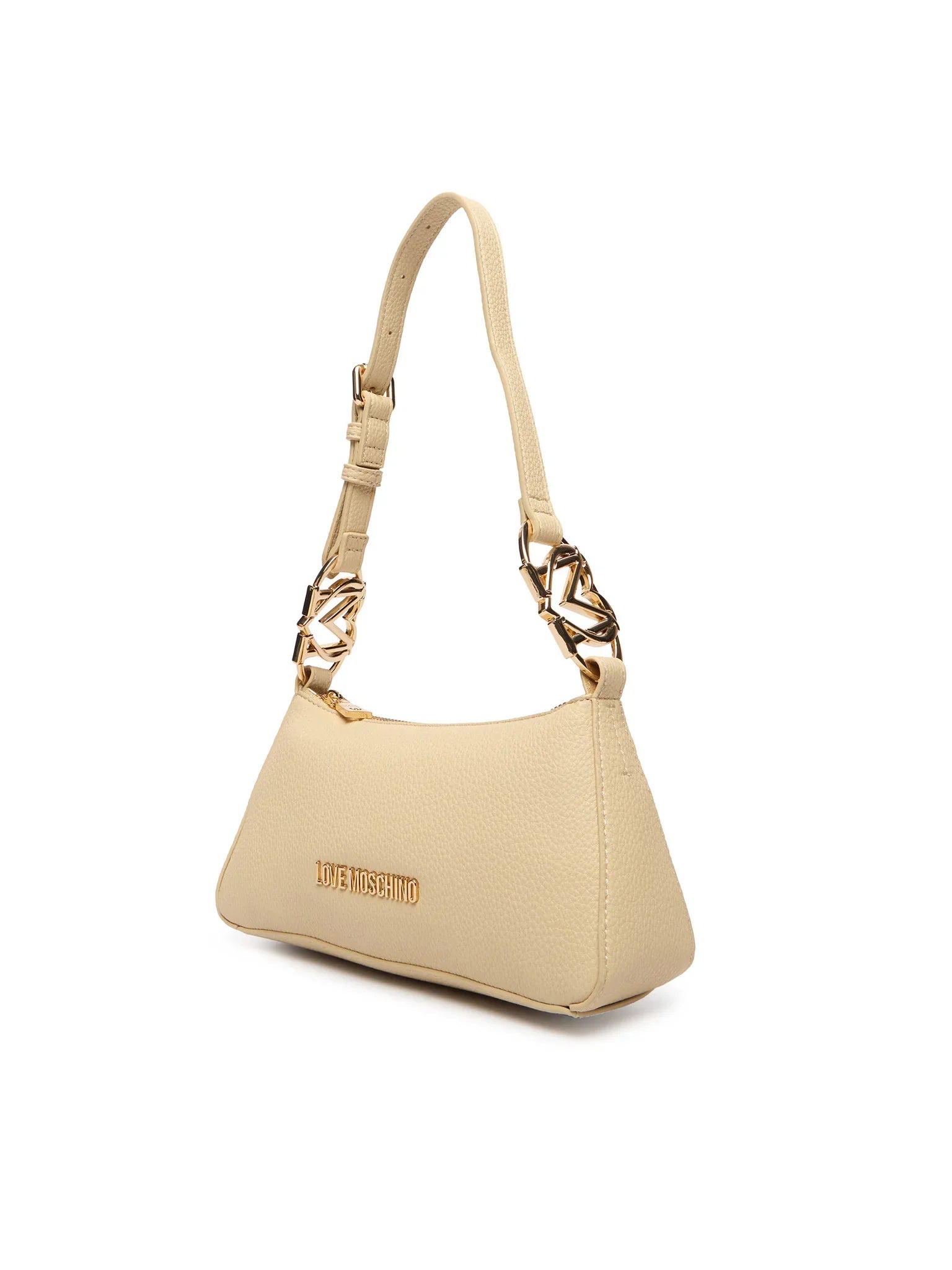 Love Moschino borsa a spalla in ecopelle martellata beige chiaro JC4007PP1O-LB0 129 MOSCHINO LOVE 