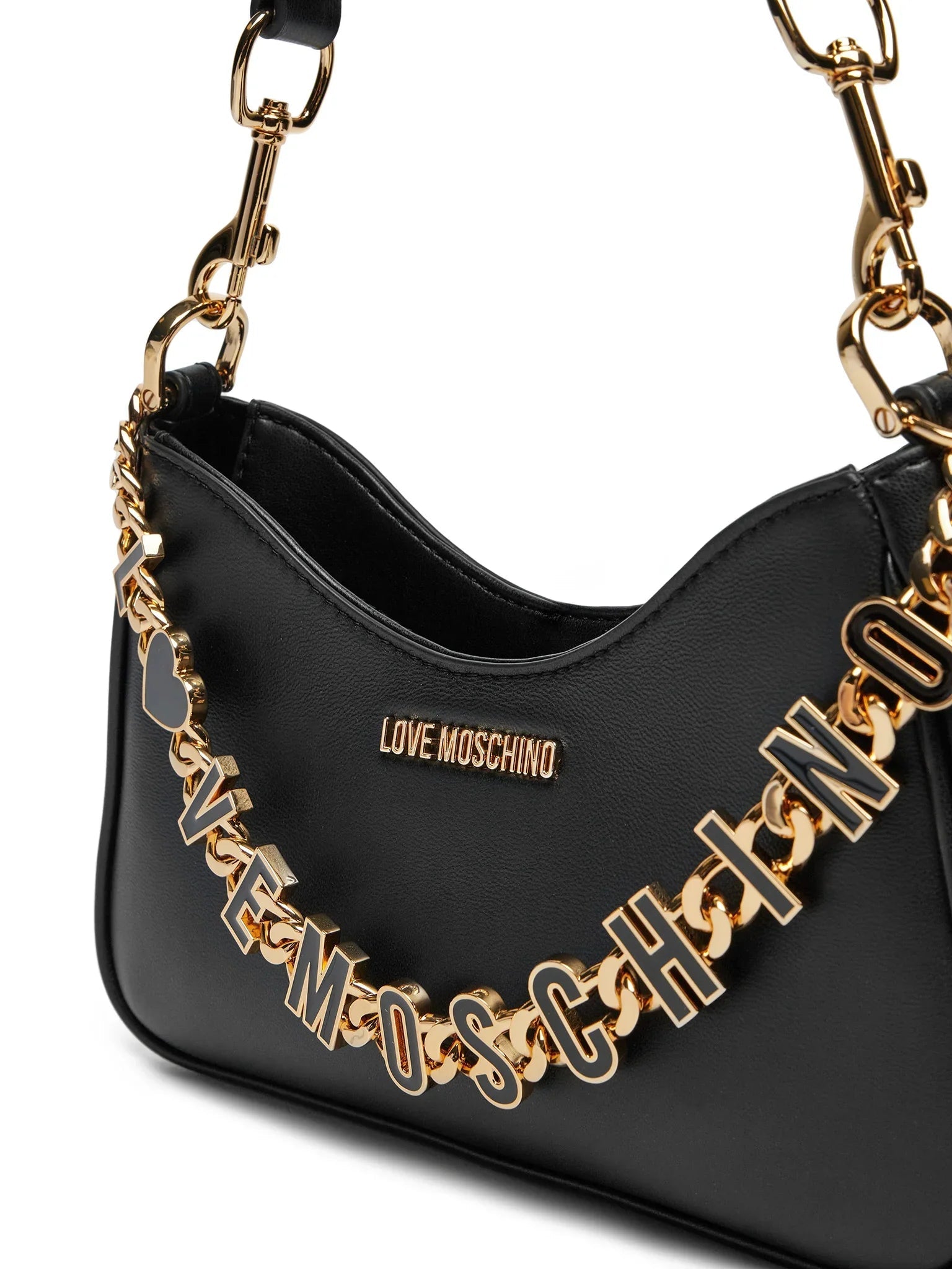 Love Moschino borsa in ecopelle con catenella logata nero JC4070PP1O-L17 00A MOSCHINO LOVE 