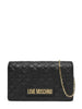 Love Moschino borsa a tracolla in ecopelle trapuntata nero oro