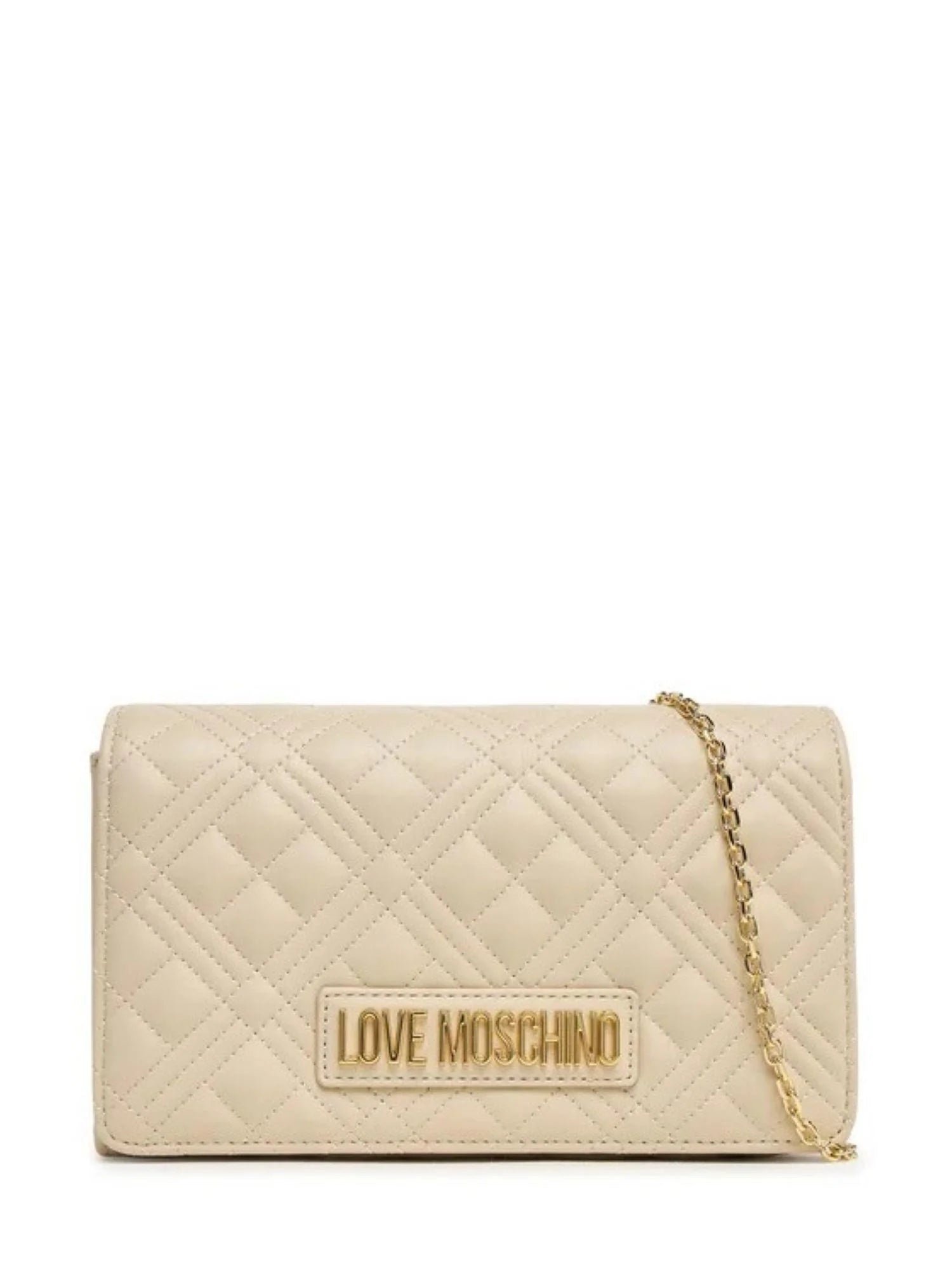 Love Moschino borsa a tracolla in ecopelle trapuntata ecrù oro JC4079PP0O-LA0 110 MOSCHINO LOVE 