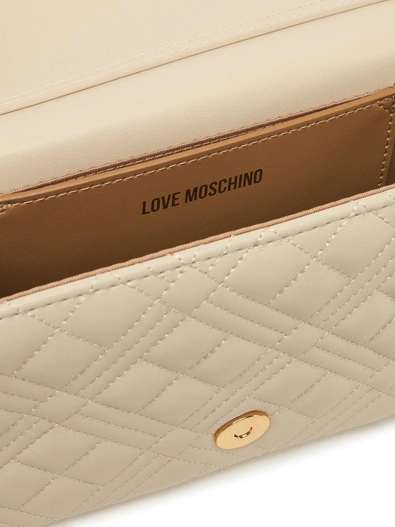 Love Moschino borsa a tracolla in ecopelle trapuntata ecrù oro JC4079PP0O-LA0 110 MOSCHINO LOVE 