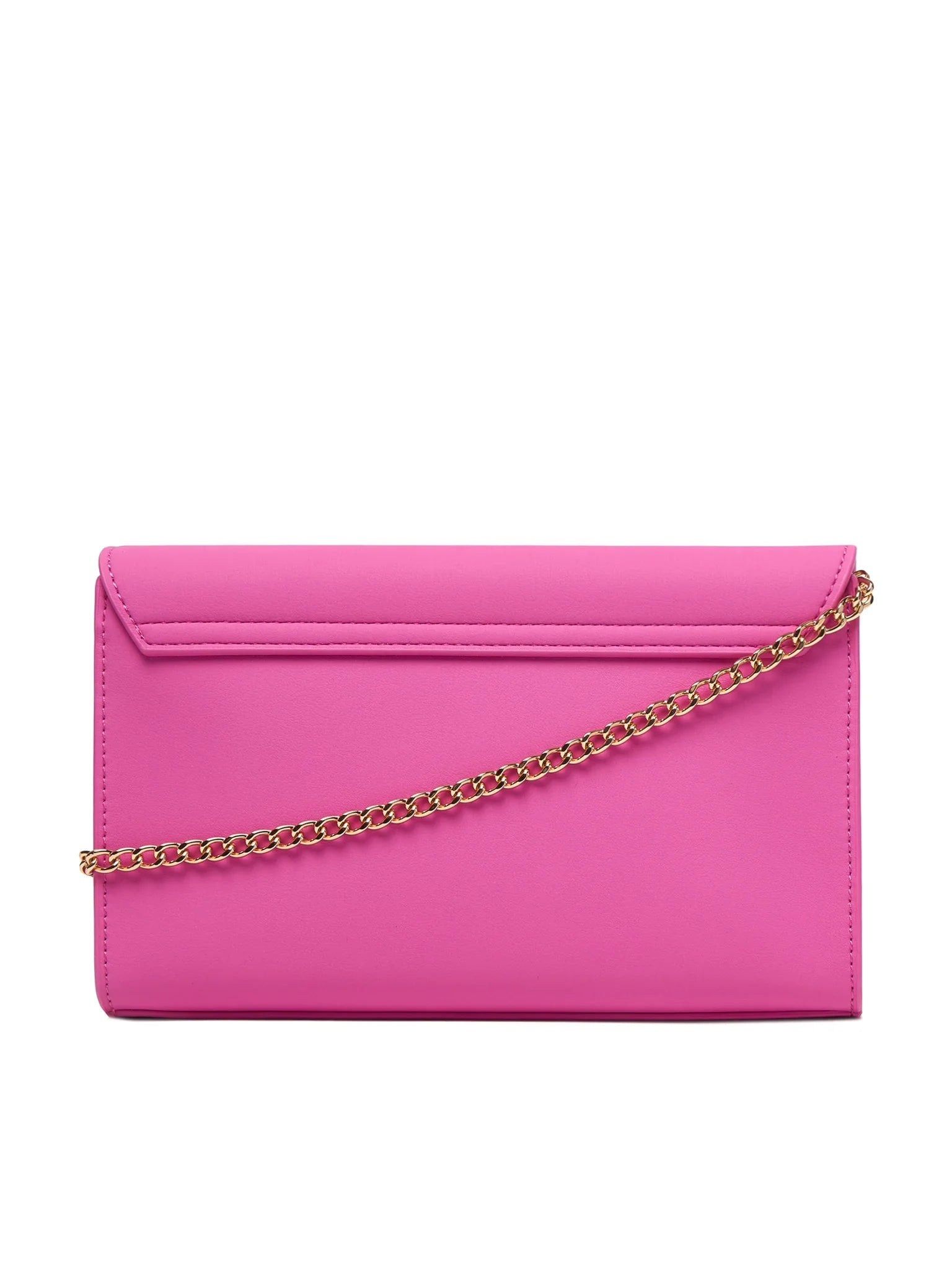 Love Moschino borsa a tracolla con placca logo fucsia oro JC4103PP1O-KD0 604 MOSCHINO LOVE 