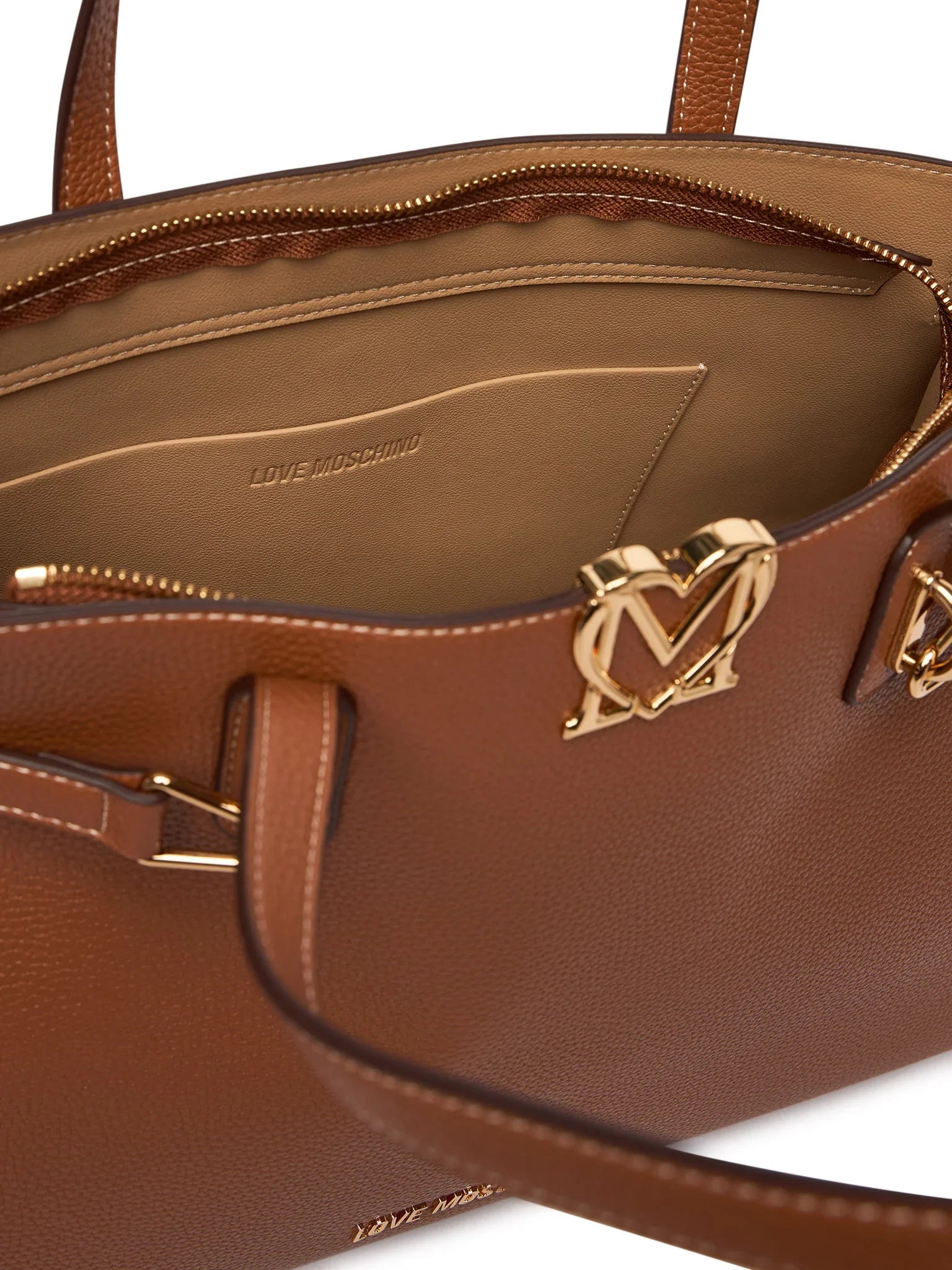 Love Moschino borsa a spalla in ecopelle martellata color cuoio JC4124PP1O-LM0 200 MOSCHINO LOVE 
