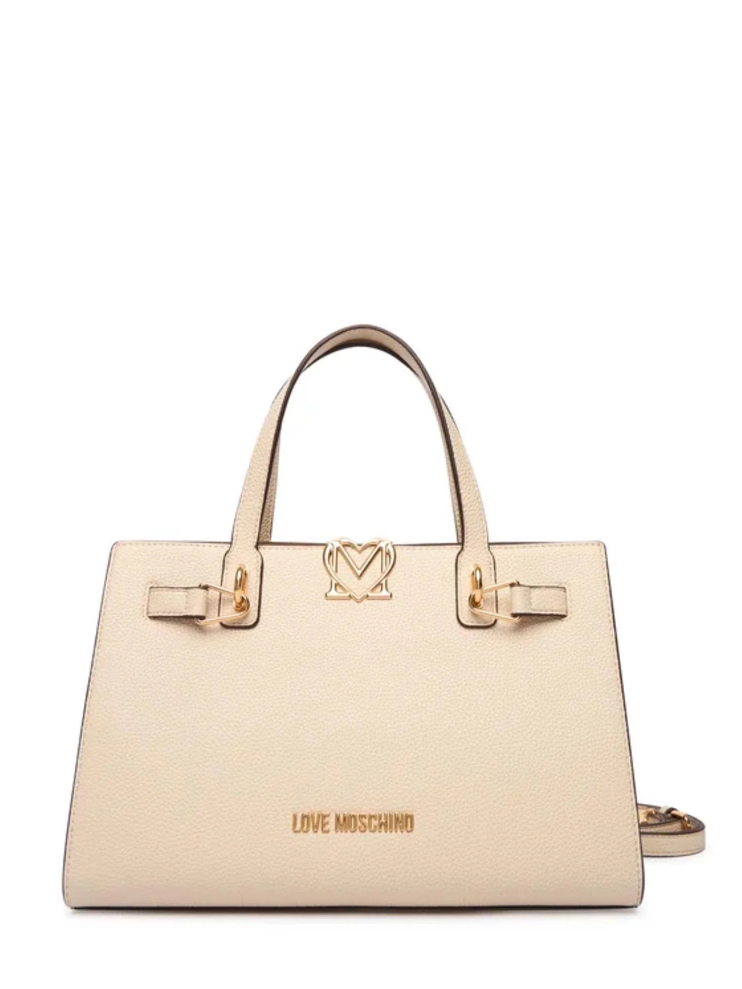 Love Moschino borsa a mano in ecopelle martellata beige chiaro JC4126PP1O-LM0 110 MOSCHINO LOVE 