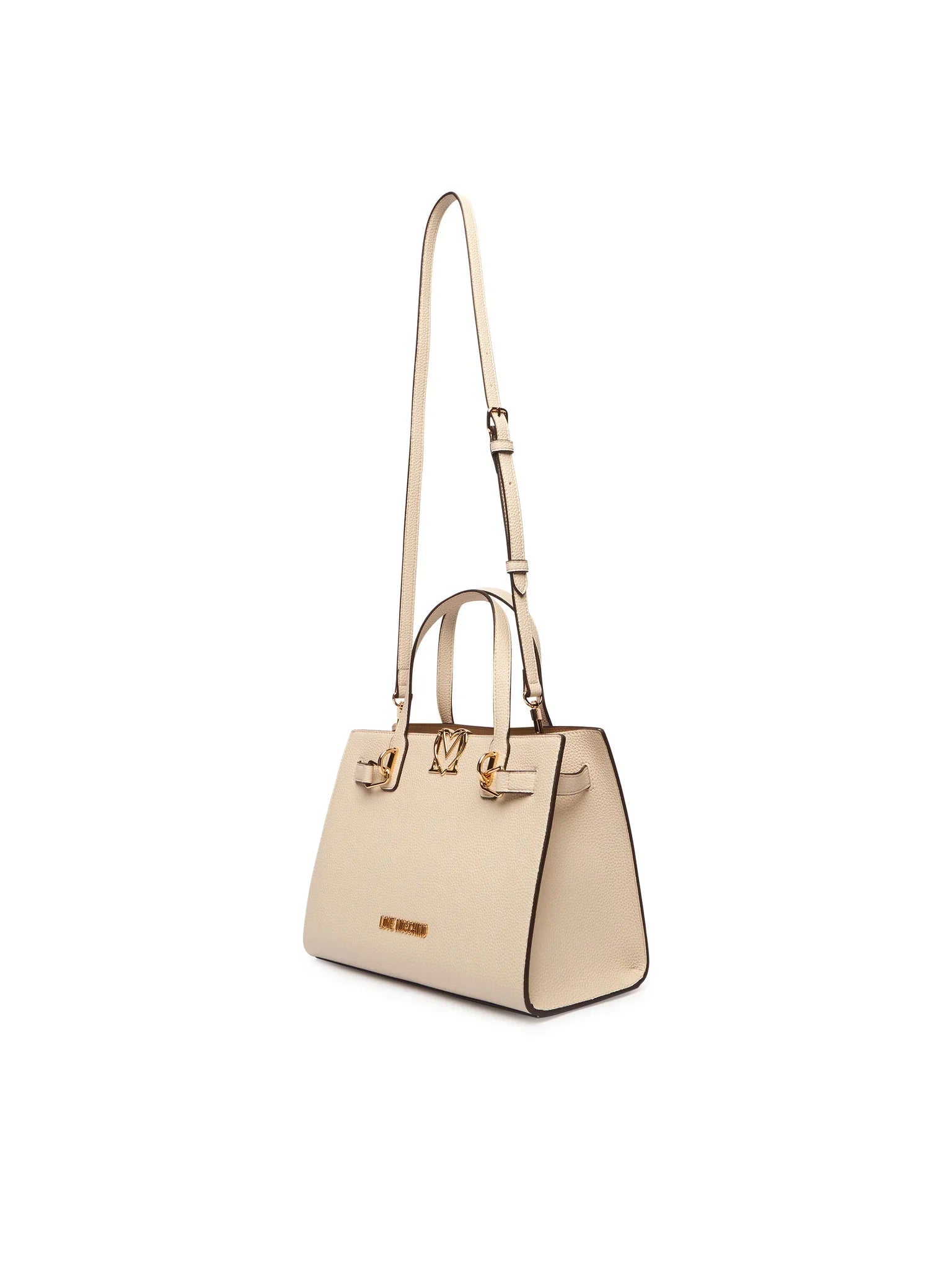 Love Moschino borsa a mano in ecopelle martellata beige chiaro JC4126PP1O-LM0 110 MOSCHINO LOVE 