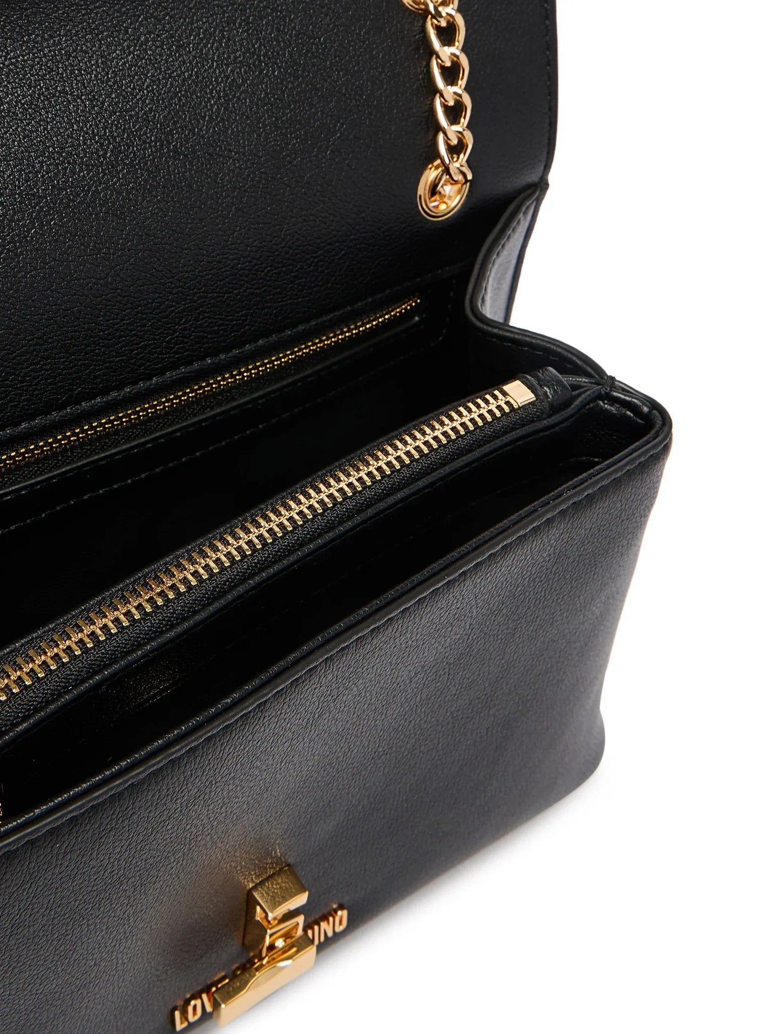 Love Moschino borsa a spalla in ecopelle martellata nero JC4138PP1O-LQ0 000 MOSCHINO LOVE 