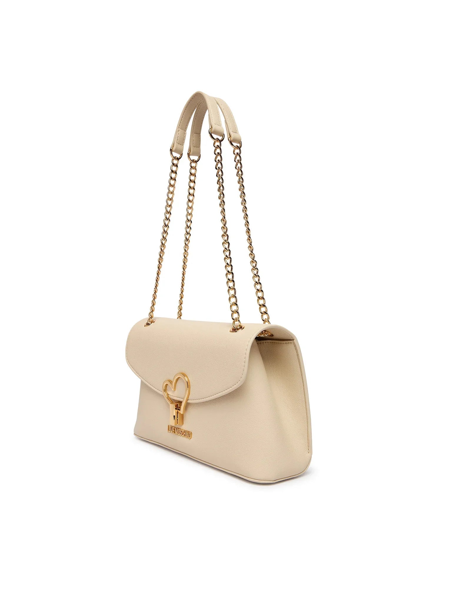 Love Moschino borsa a spalla in ecopelle martellata beige chiaro JC4138PP1O-LQ0 110 MOSCHINO LOVE 