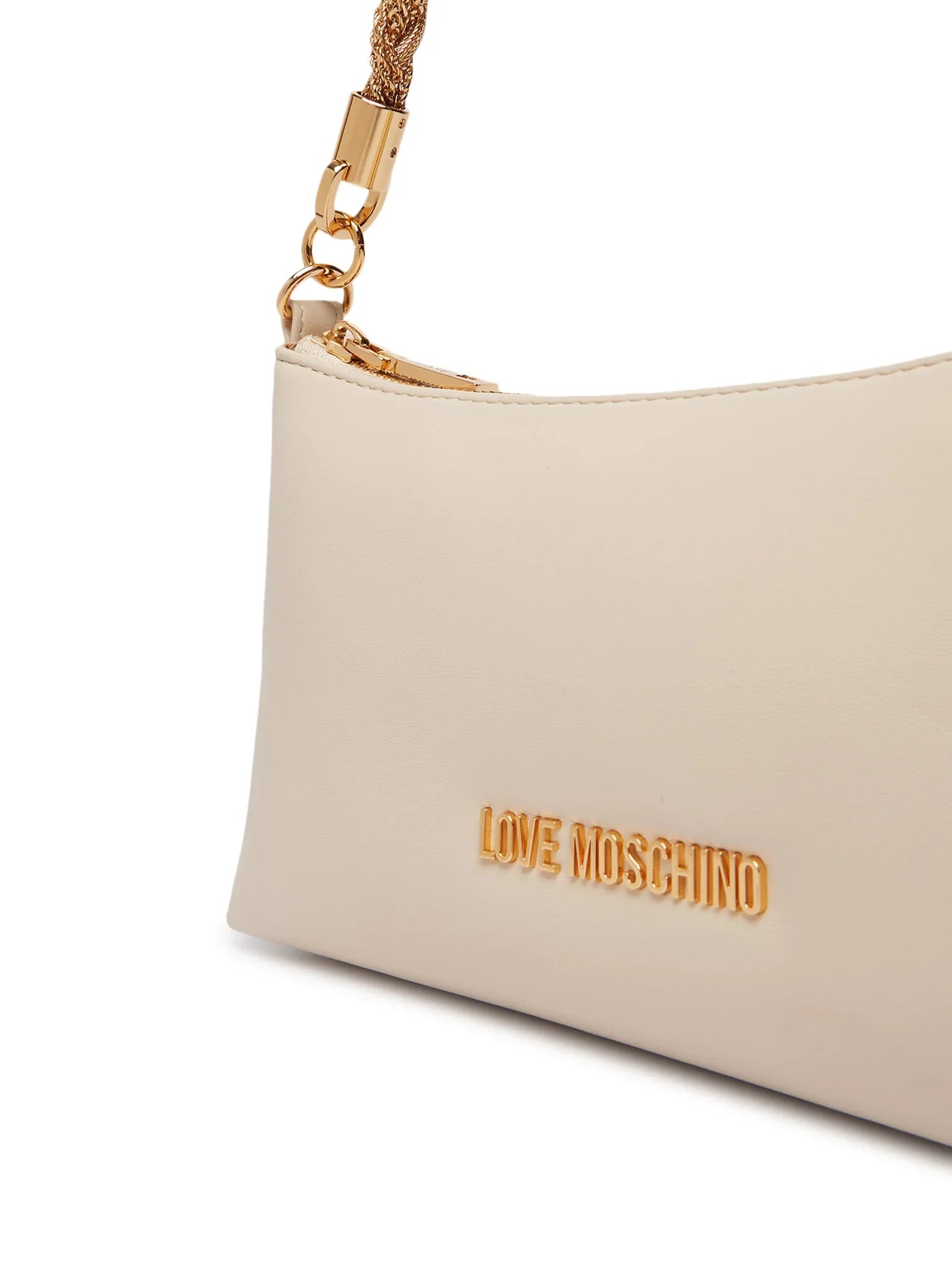 Love Moschino borsa in ecopelle con manico gioiello ecrù JC4143PP1O-LX0 110 MOSCHINO LOVE 