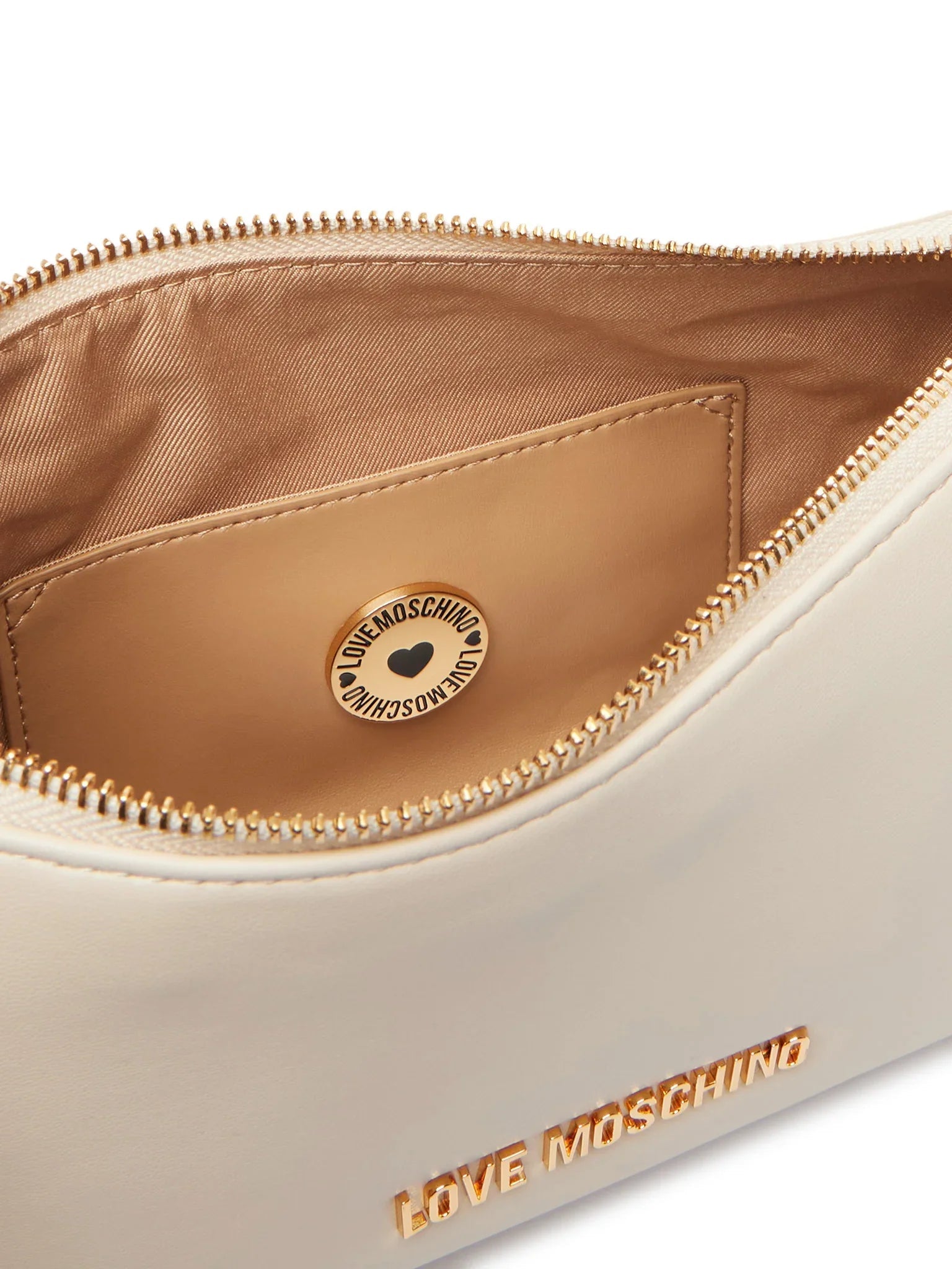 Love Moschino borsa in ecopelle con manico gioiello ecrù JC4143PP1O-LX0 110 MOSCHINO LOVE 