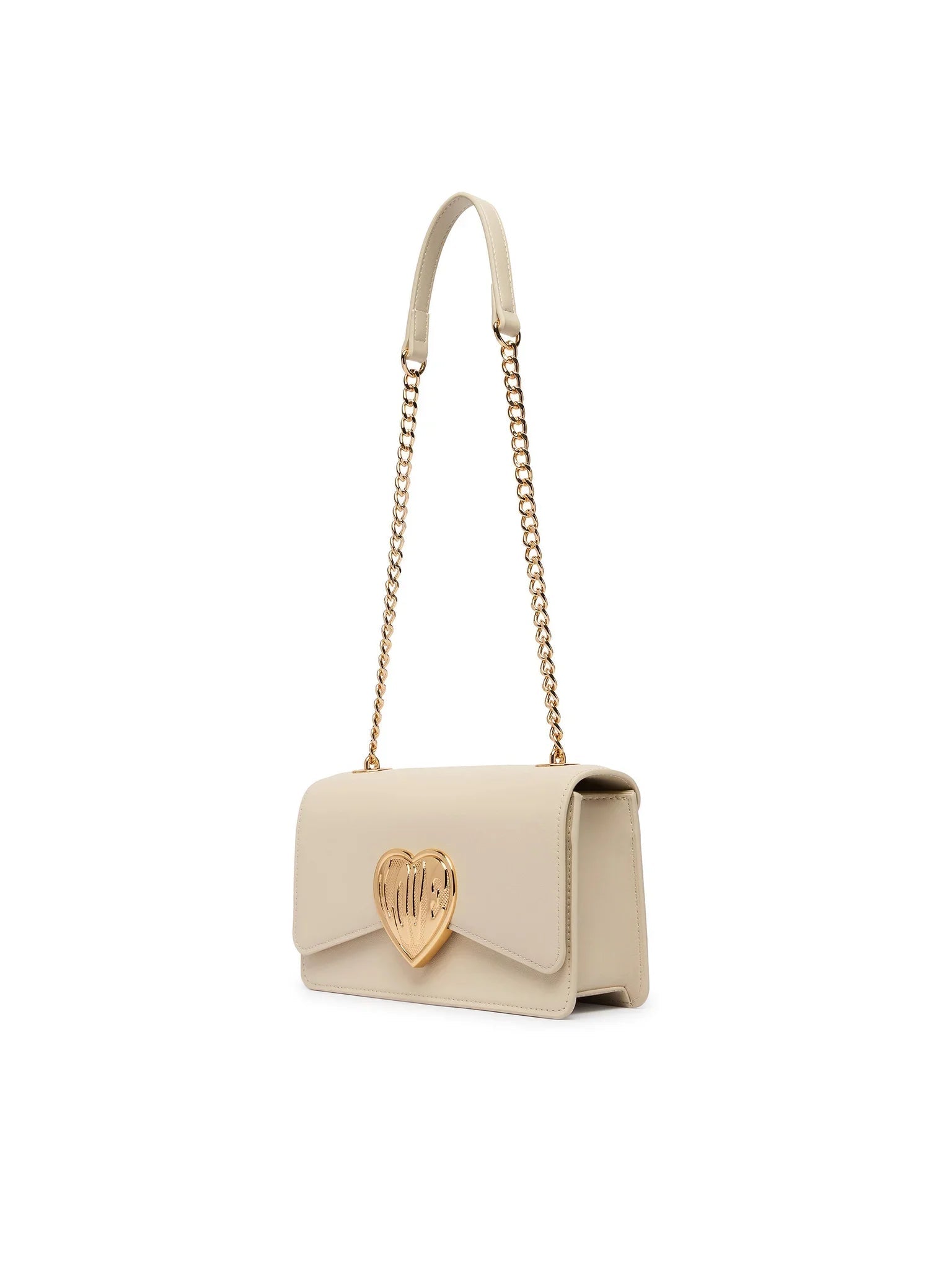 Love Moschino borsa a tracolla con placca logo ecrù JC4147PP1O-L16 11A MOSCHINO LOVE 