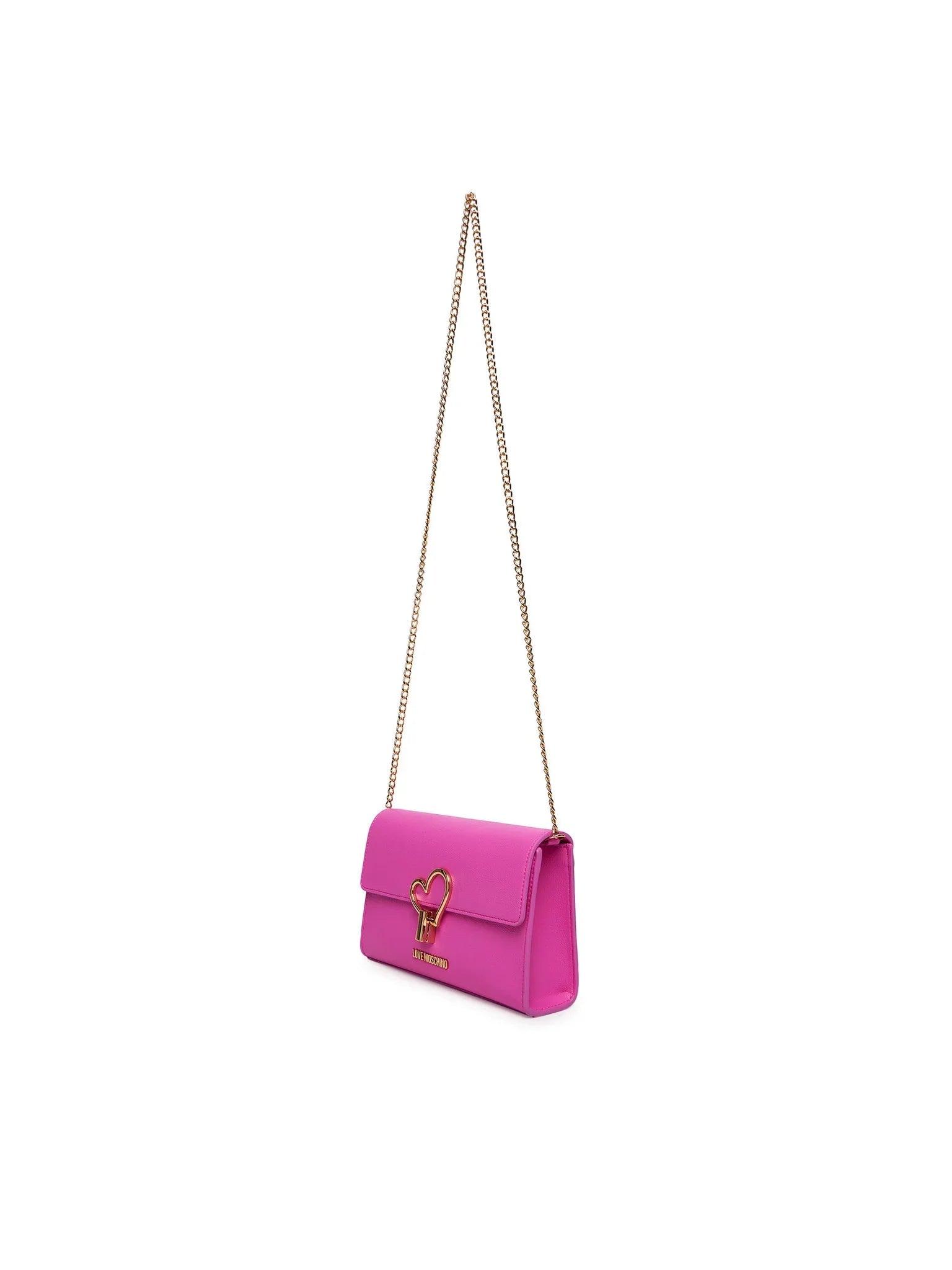 Love Moschino borsa a tracolla in ecopelle martellata fucsia oro JC4327PP1O-LQ0 604 MOSCHINO LOVE 