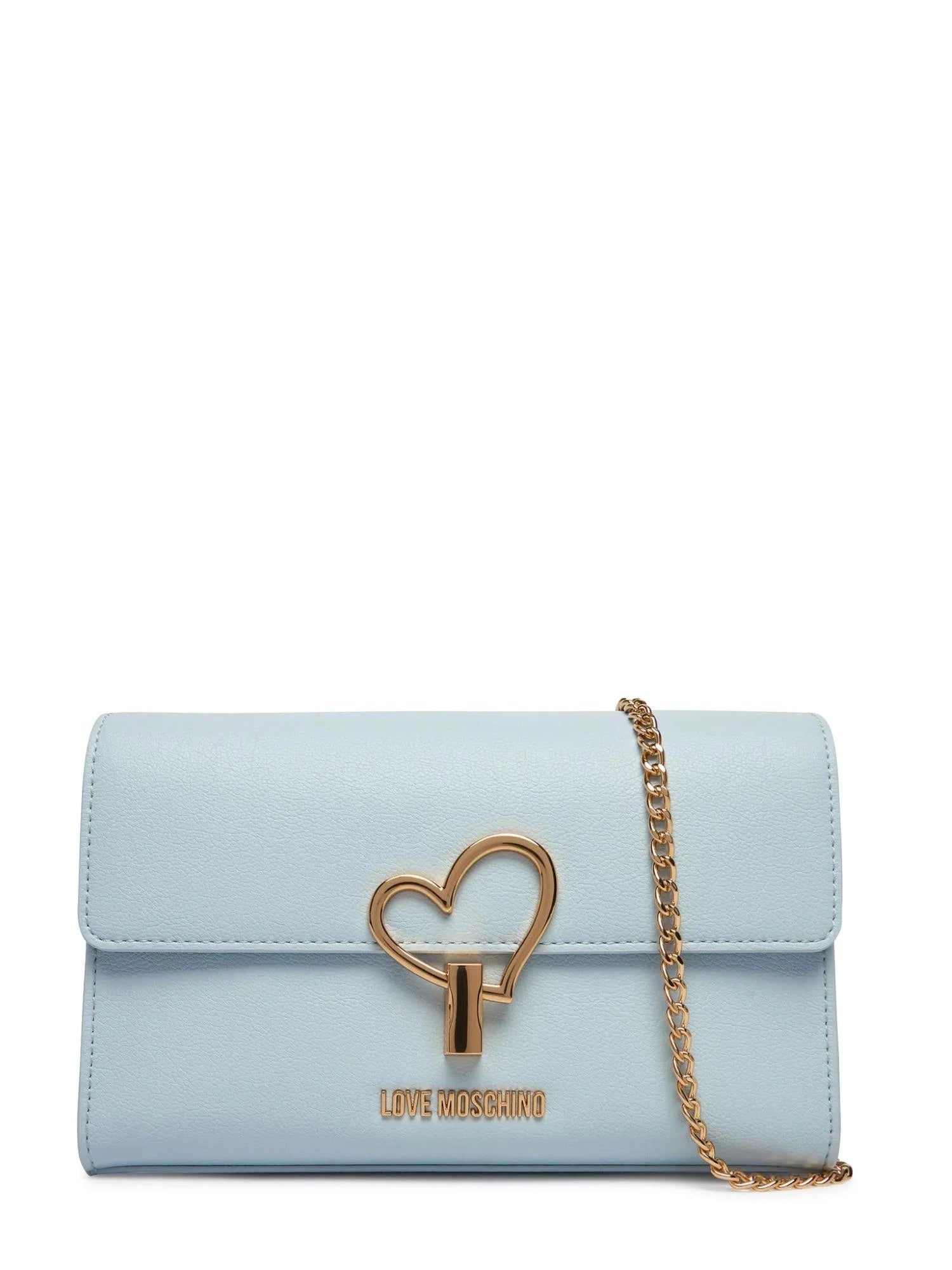 Love Moschino borsa a tracolla in ecopelle martellata celeste JC4327PP1O-LQ0 701 MOSCHINO LOVE 