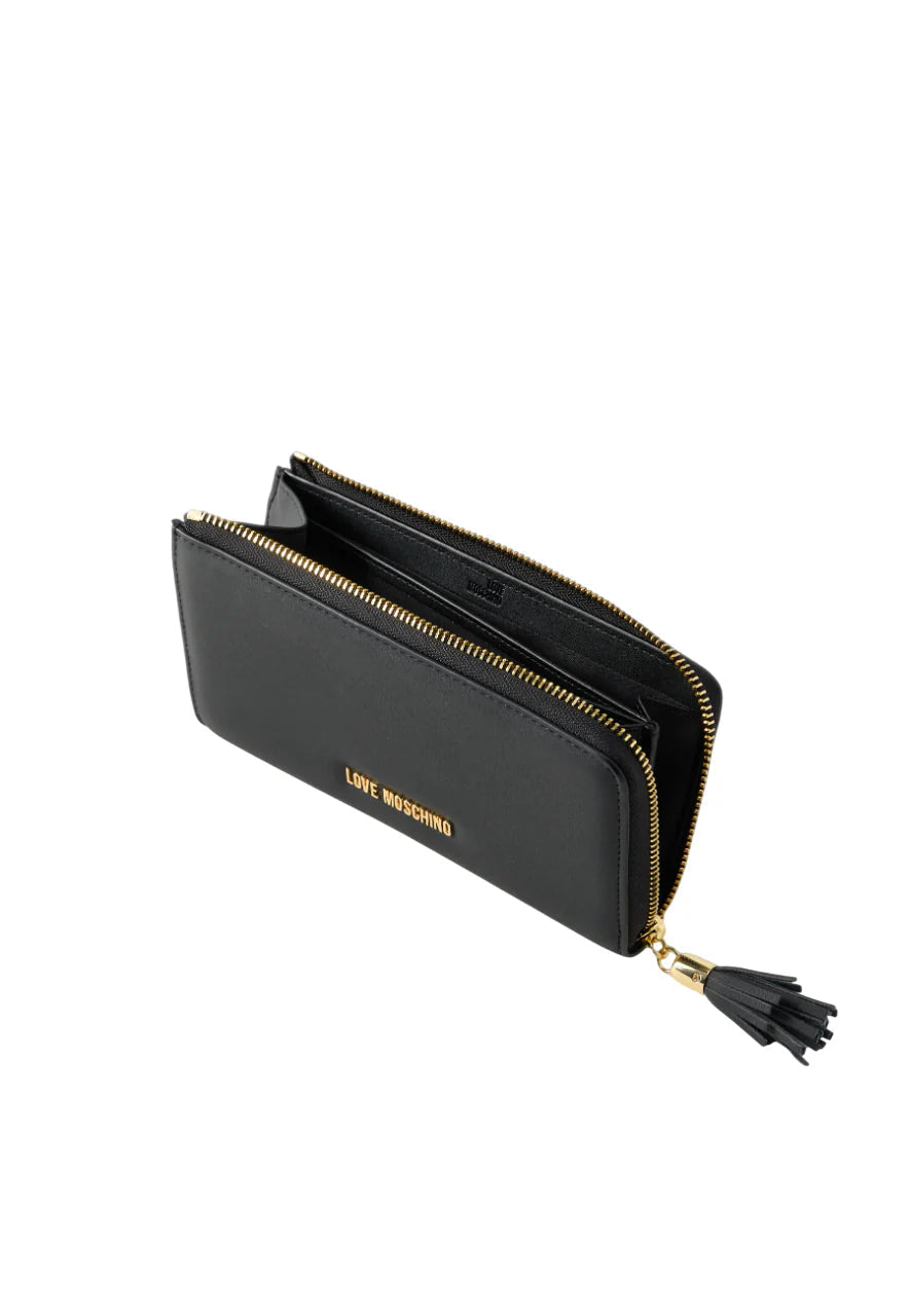 Love Moschino portafogli in ecopelle con nappina nero JC5690PP1O-KD0 000 MOSCHINO LOVE 