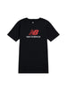 New Balance T-shirt bambino con logo nero